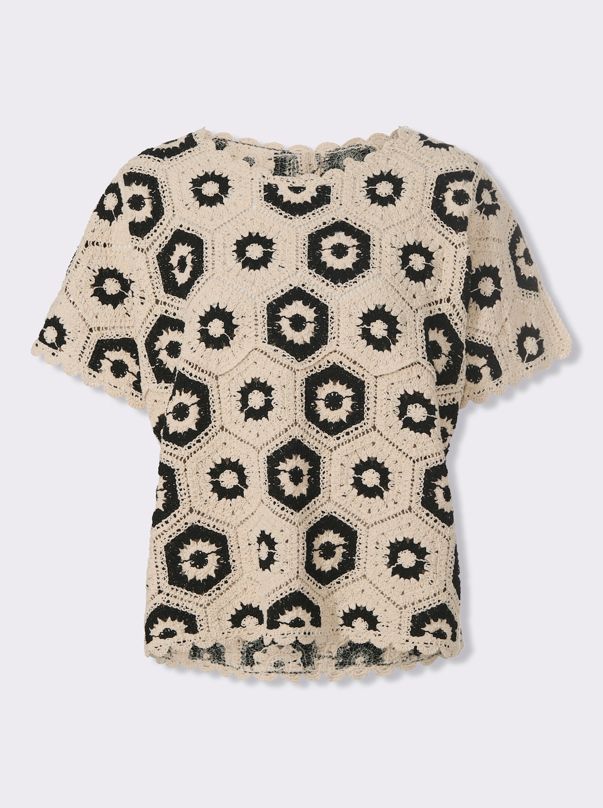 heine Pull - noir-sable à motifs