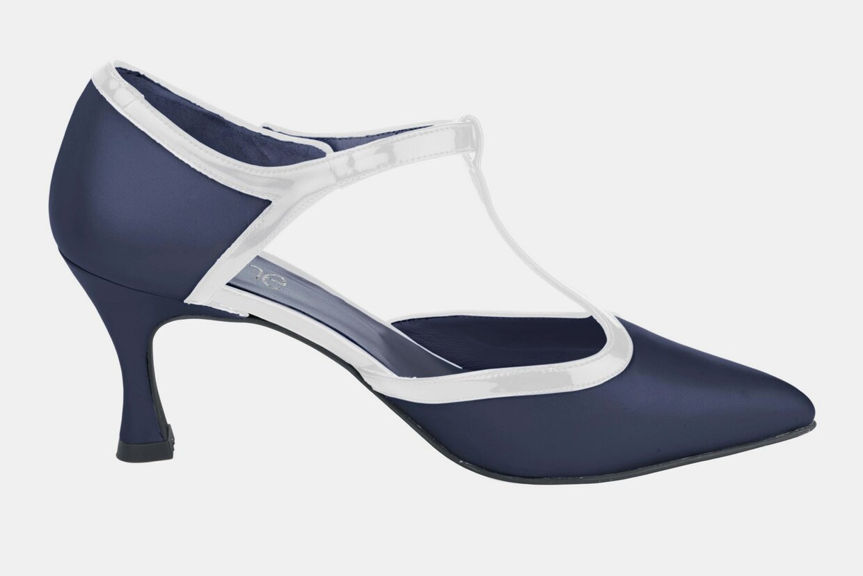 heine Pumps - marine-weiß
