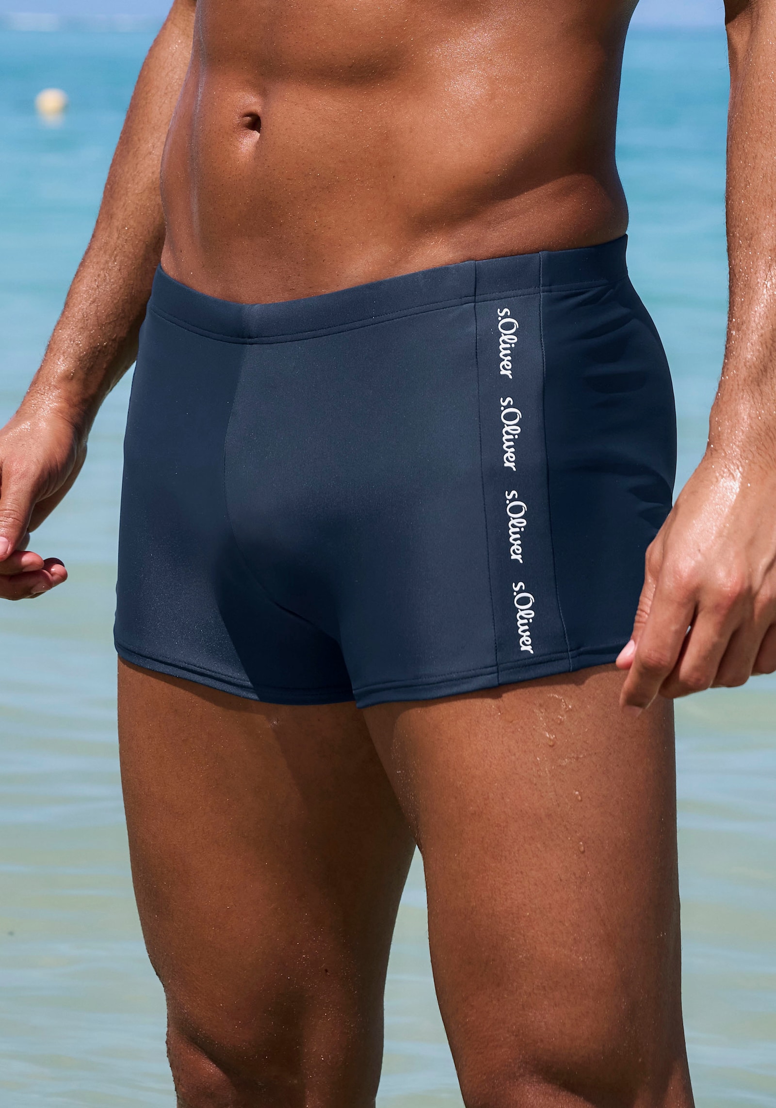 s.Oliver Boxer-Badehose - marine