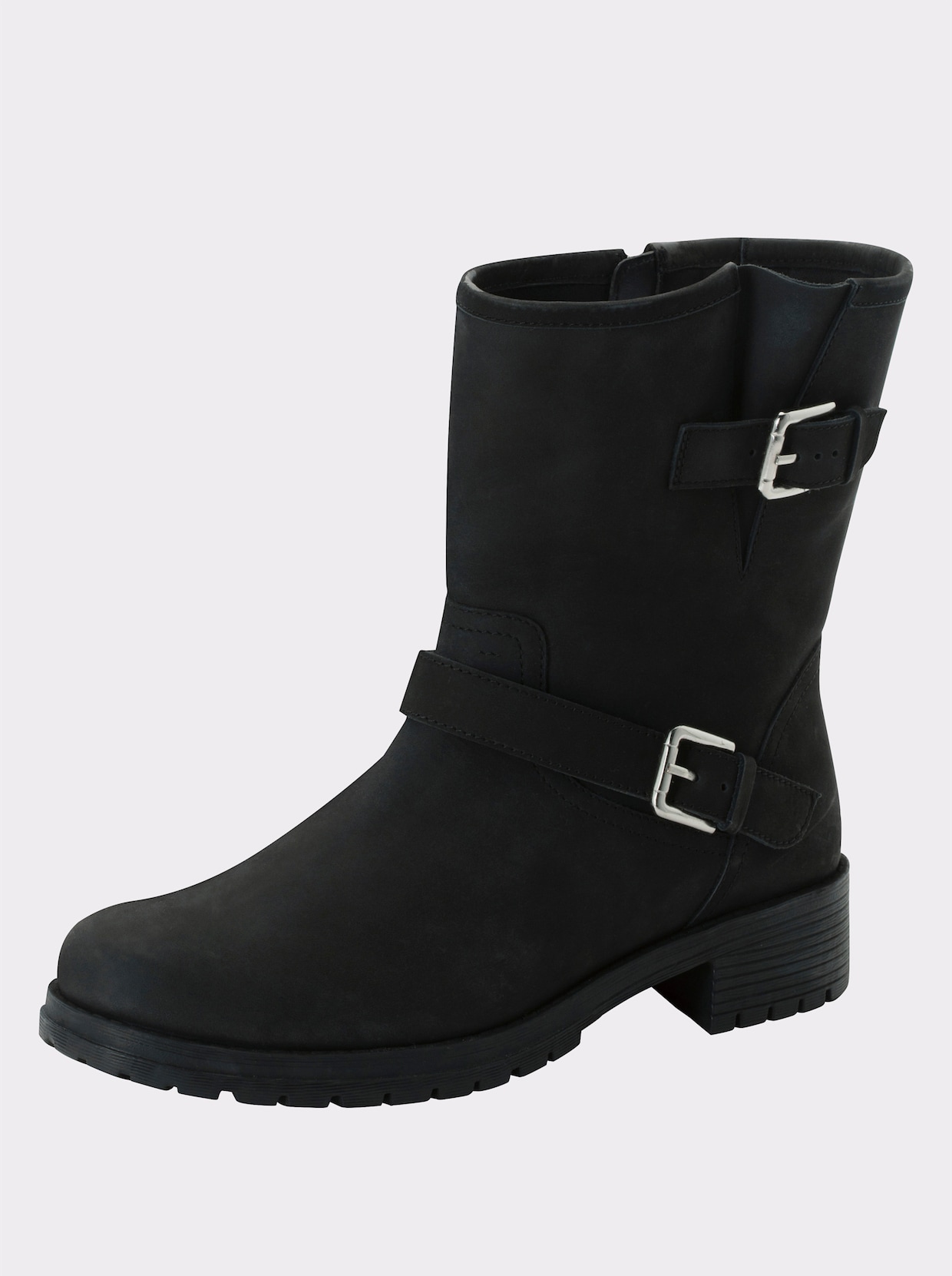 sheego Bikerboots - schwarz