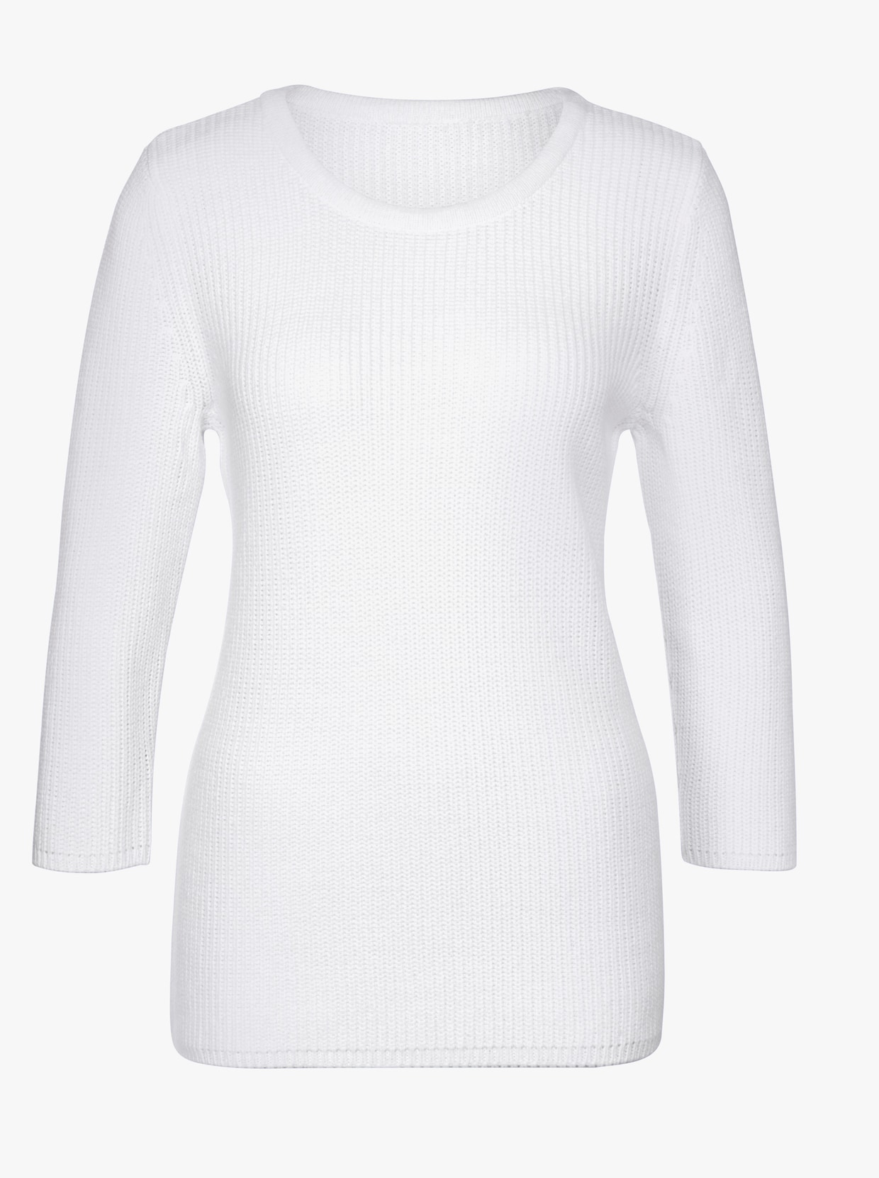 Pletený svetr - bílá