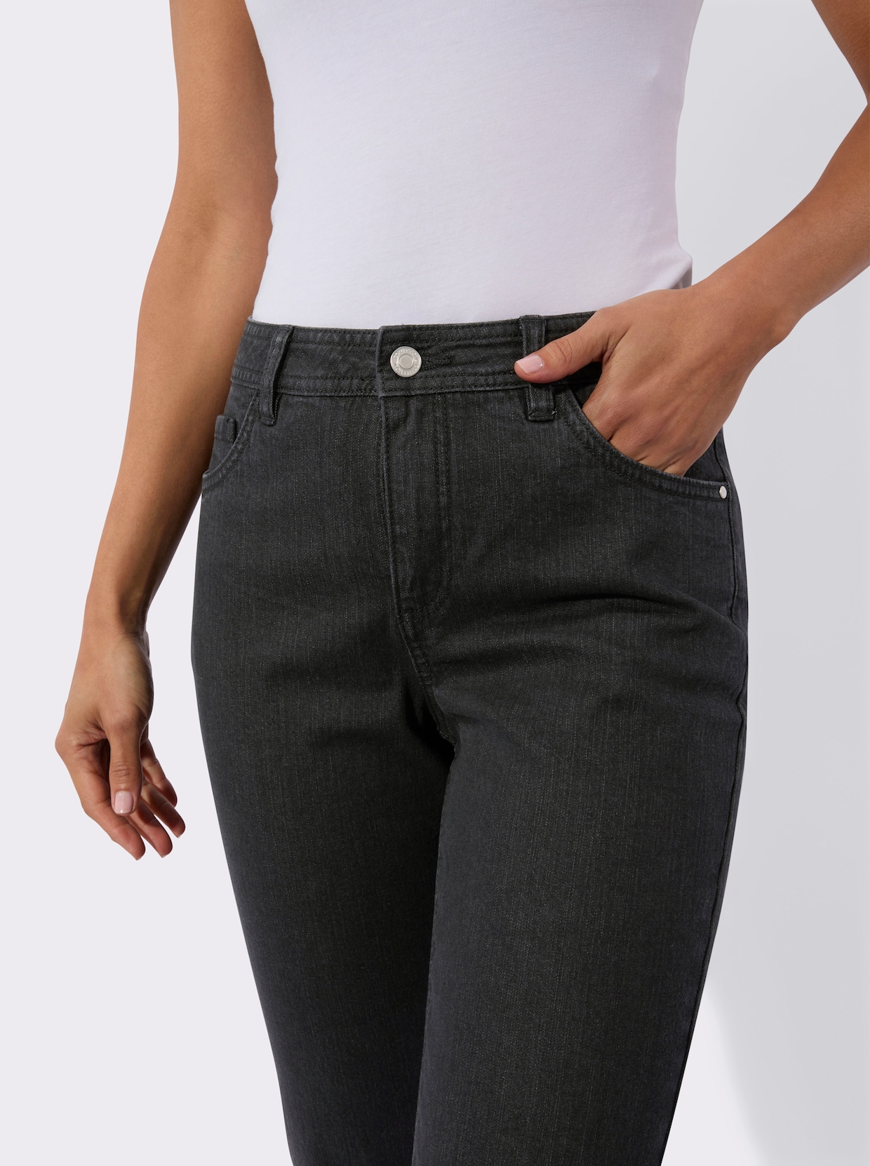 5-Pocket-Jeans - black-denim