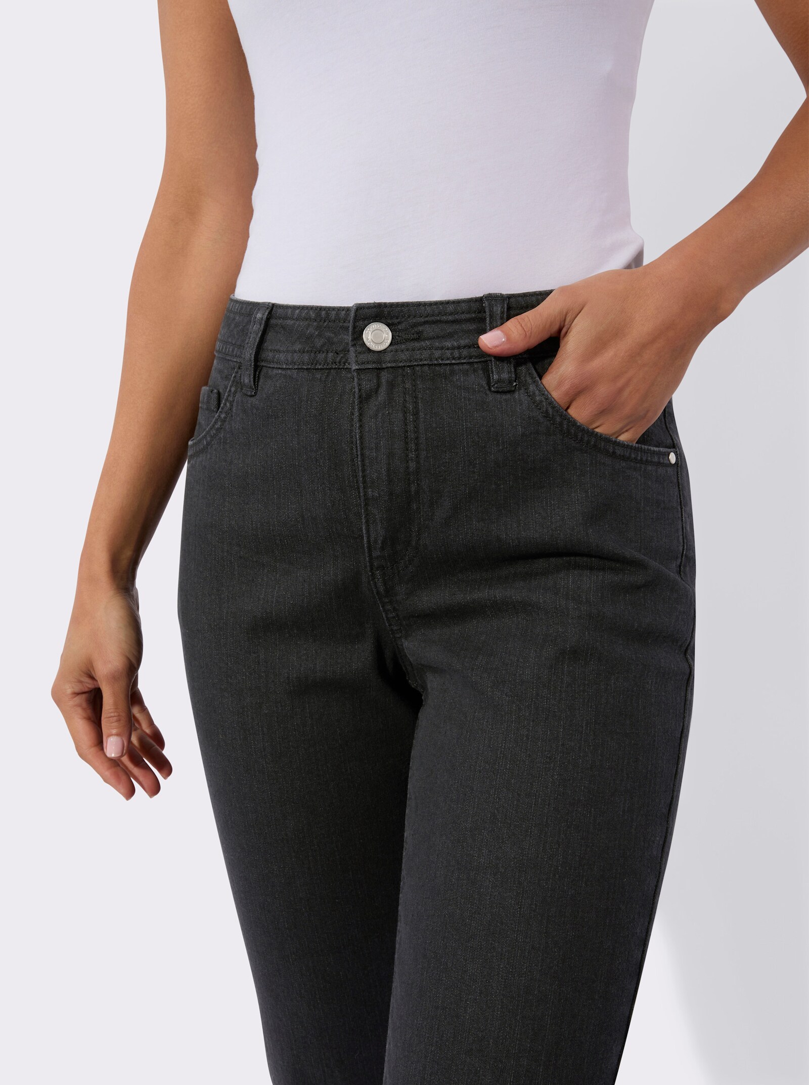 5-pocketjeans met stretch - black denim