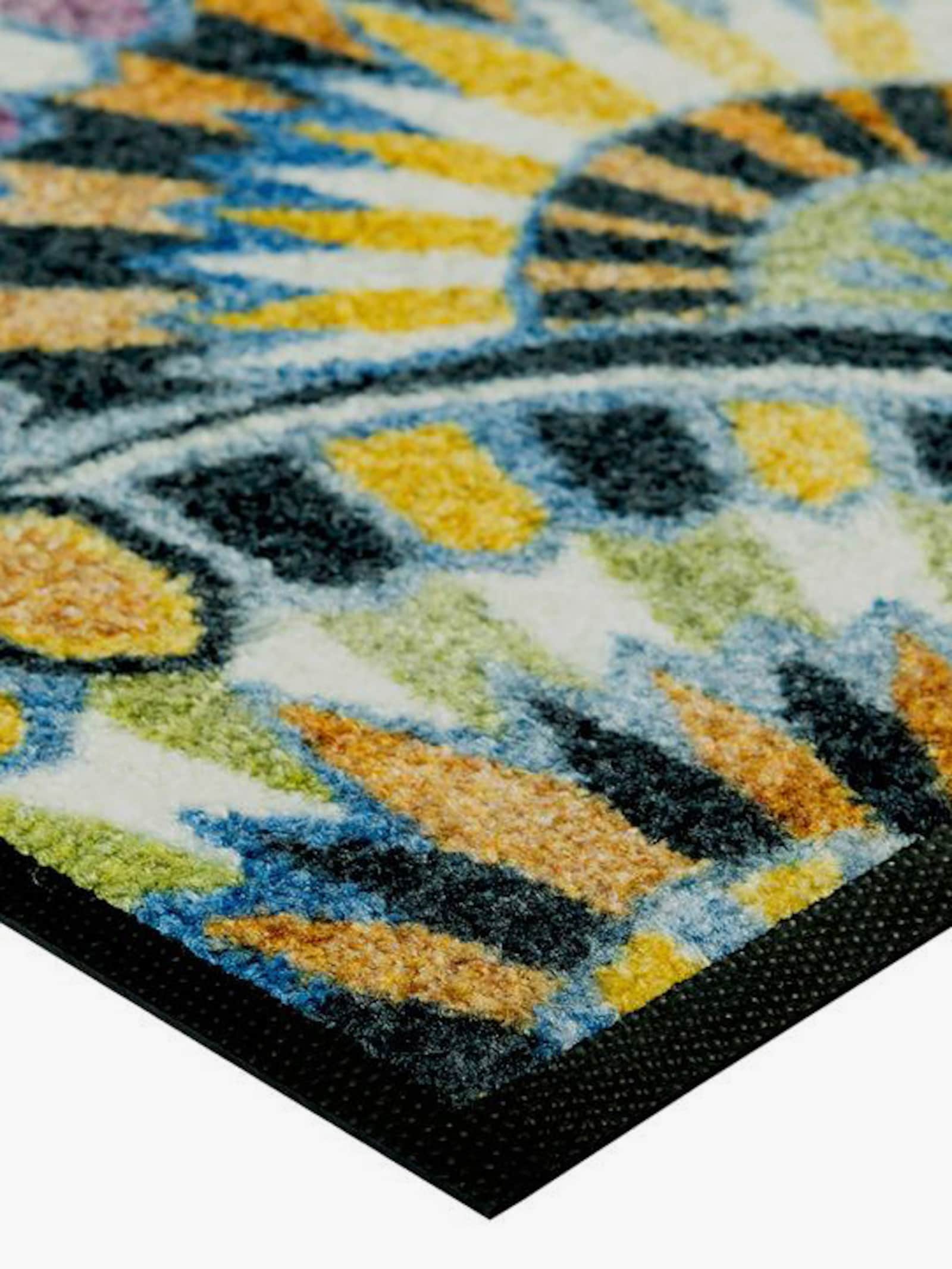 wash+dry by Kleen-Tex Fußmatte - blau-grün-gemustert