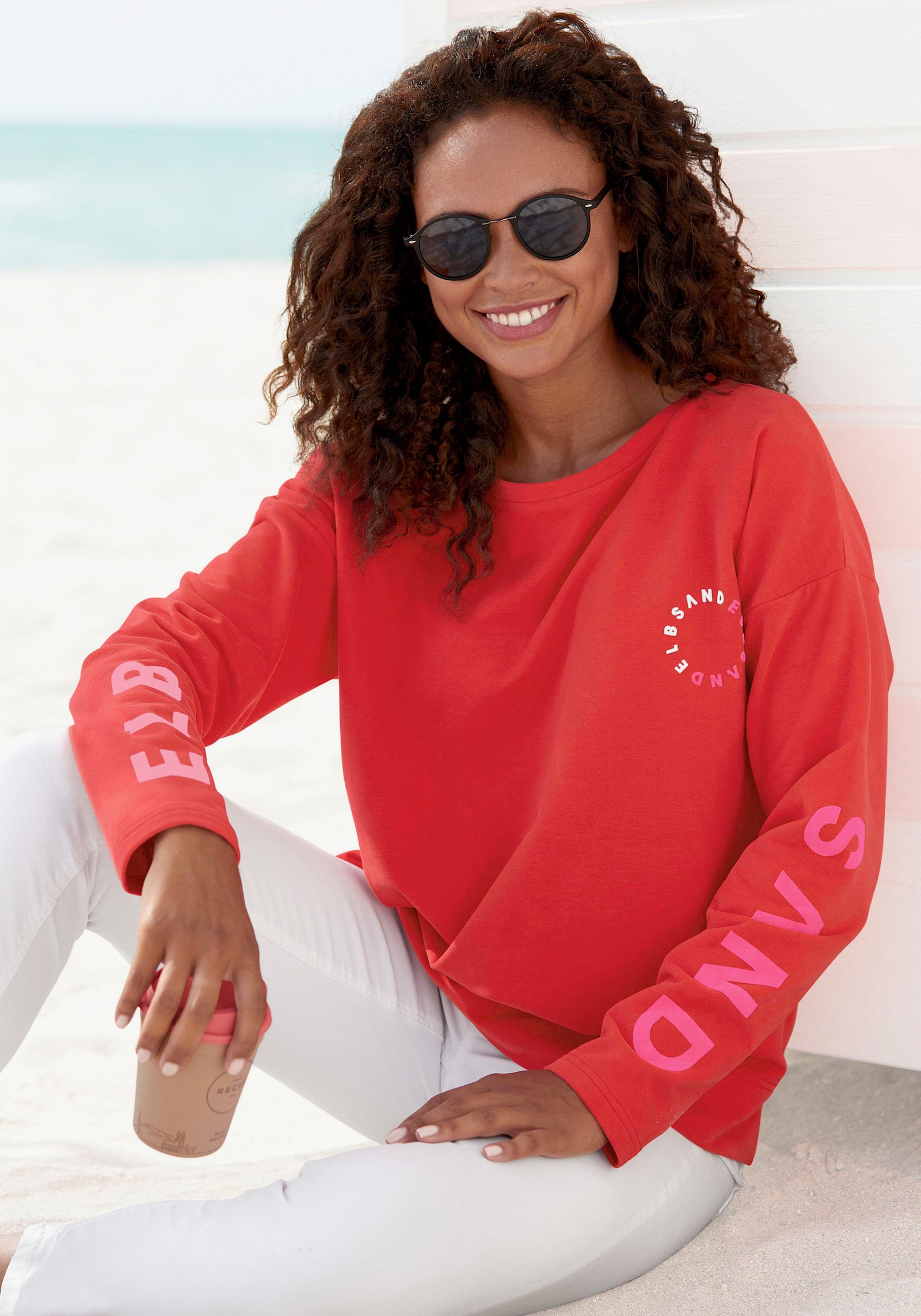 Elbsand Sweatshirt - rot