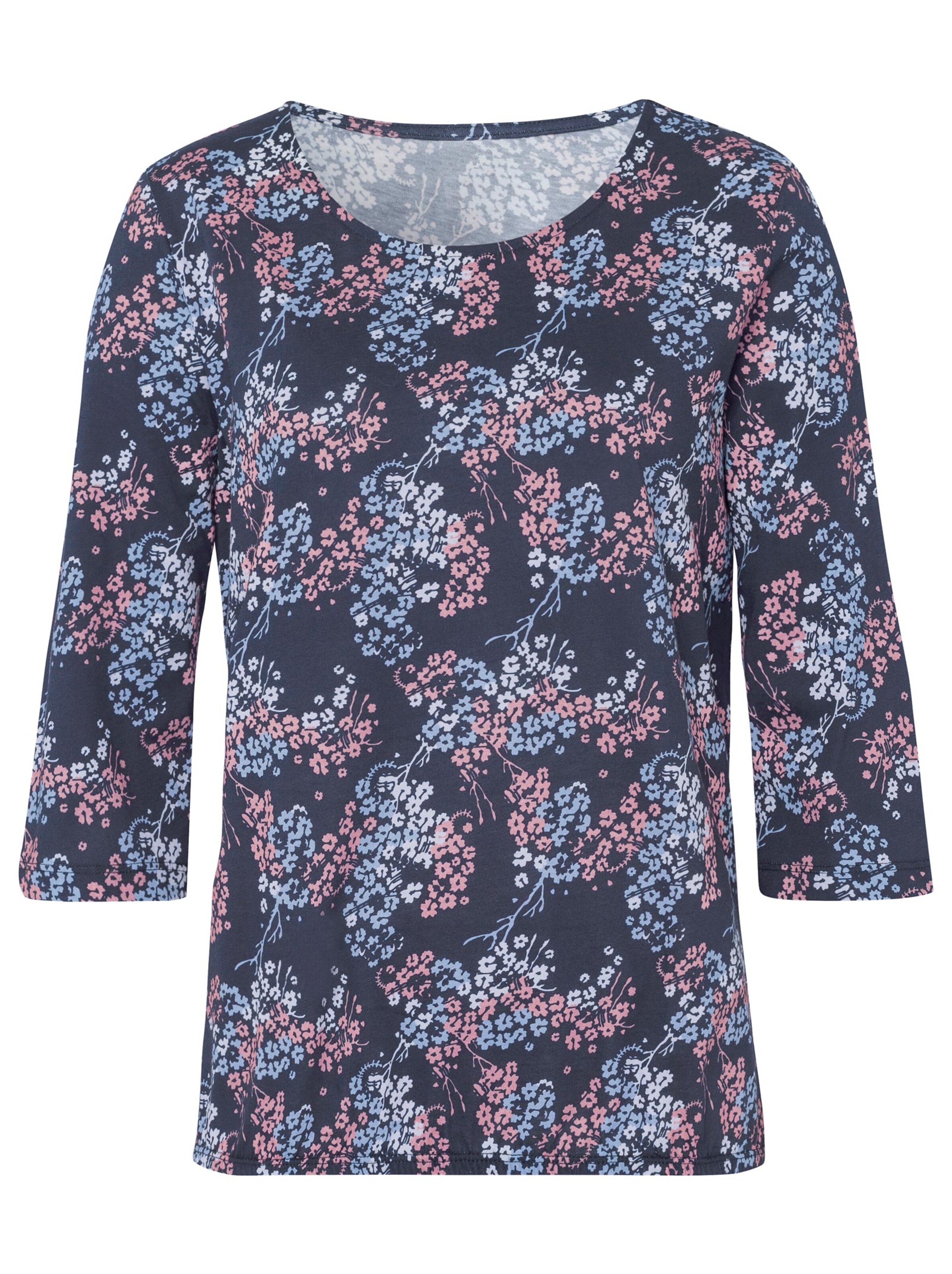 Shirt - nachtblau-bedruckt