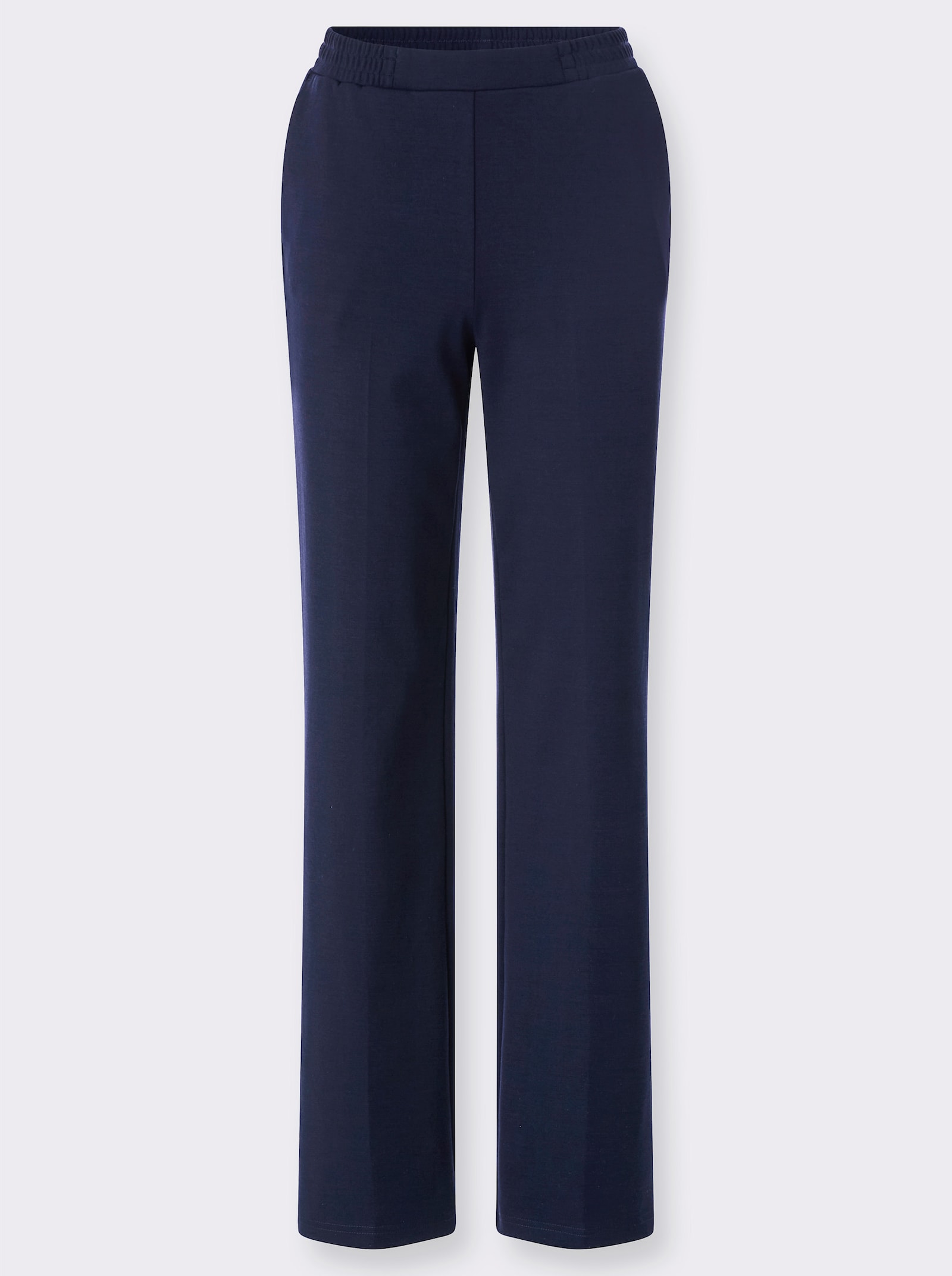 Bügelfaltenhose in Interlock-Qualität - marine