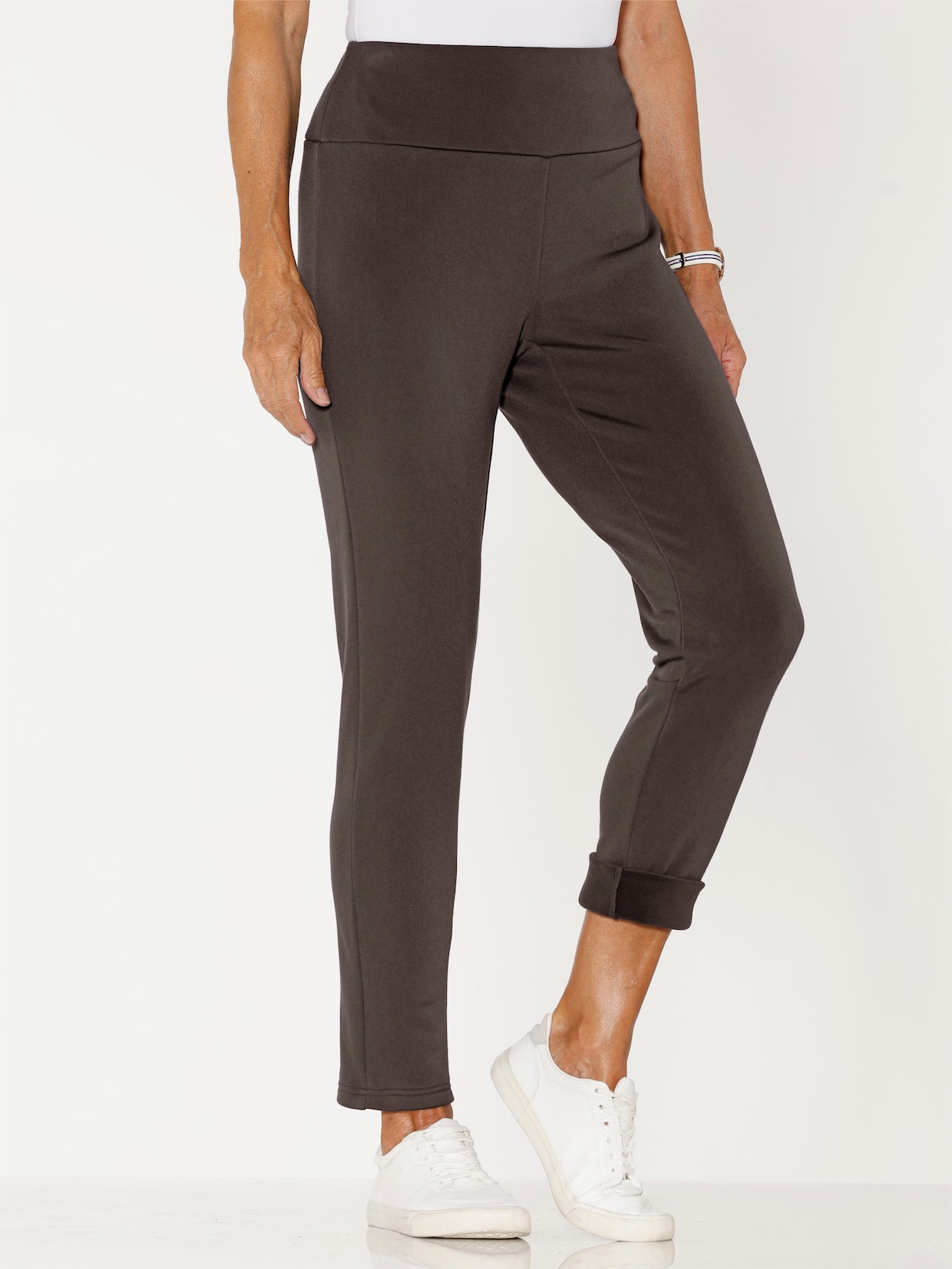 Thermoleggings mit Fleece-Futter - schoko