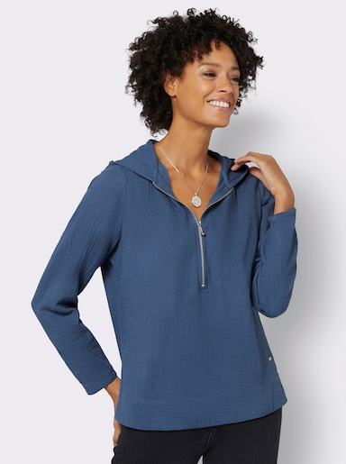 Bluse - jeansblau