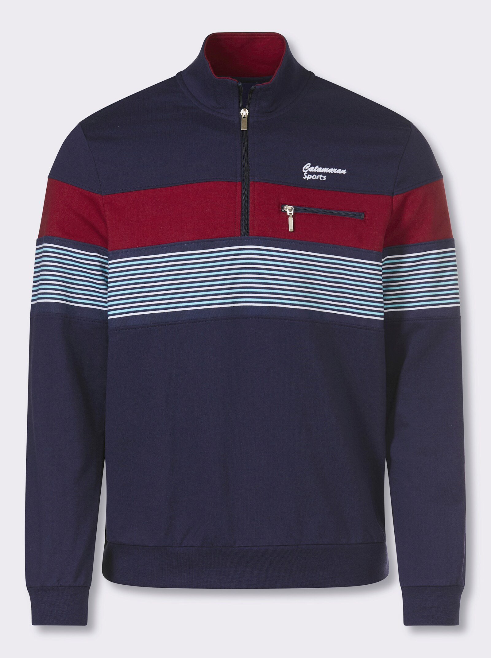 Catamaran Sports Sweatshirt met elastische boordjes - marine