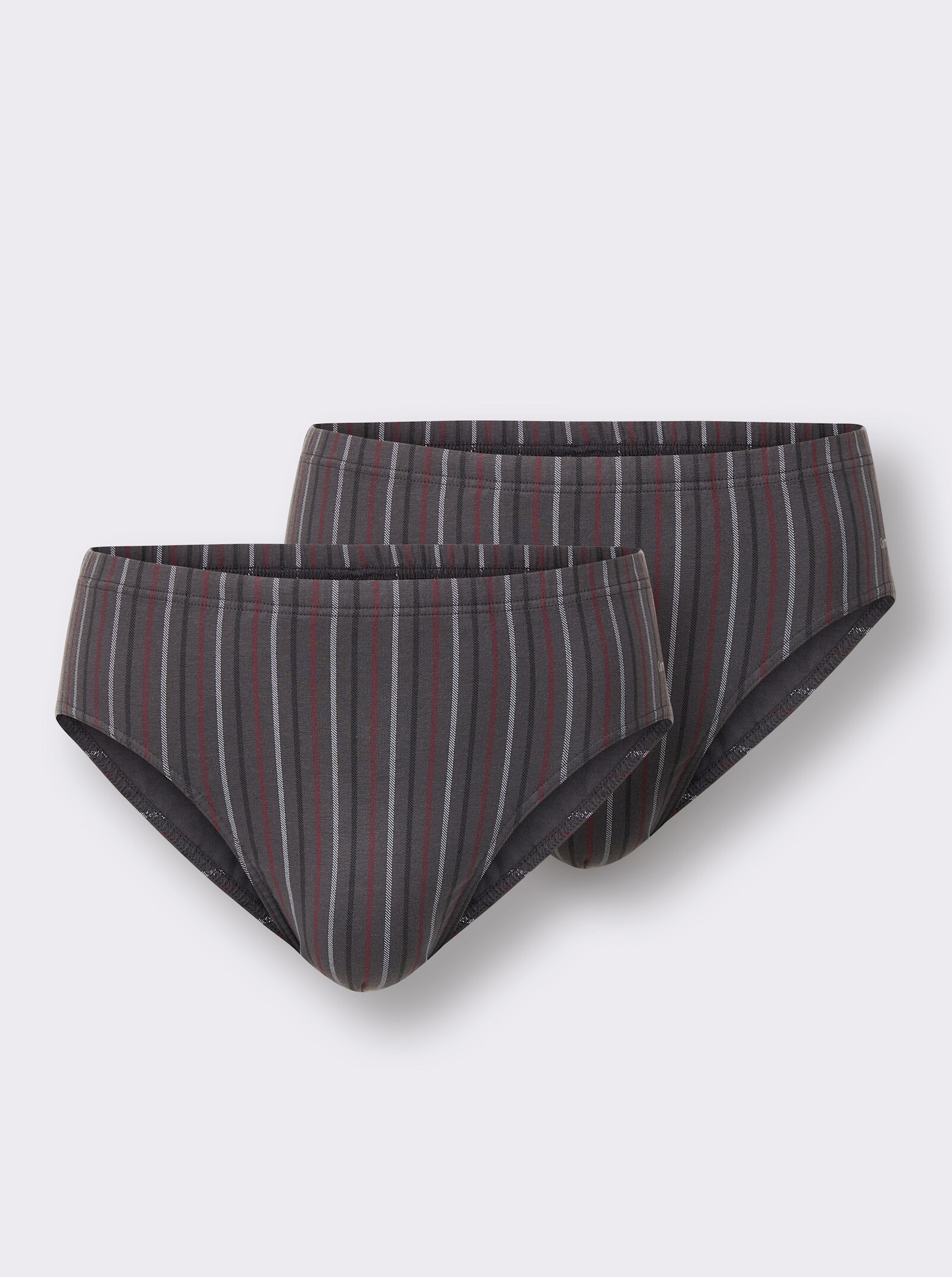 Comte Slips - anthrazit-grau-gestreift