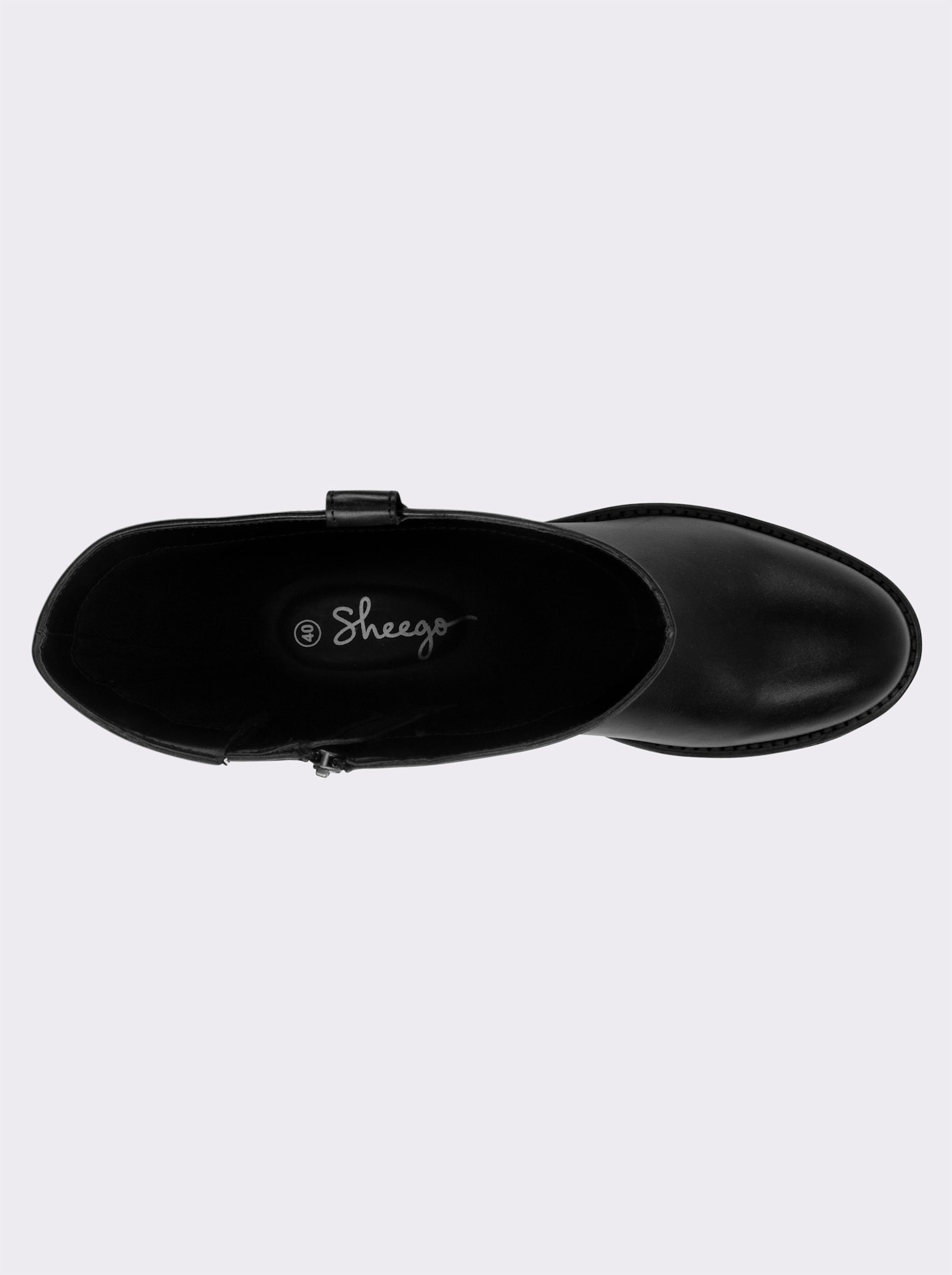 sheego Wijde laars met sierlussen - zwart