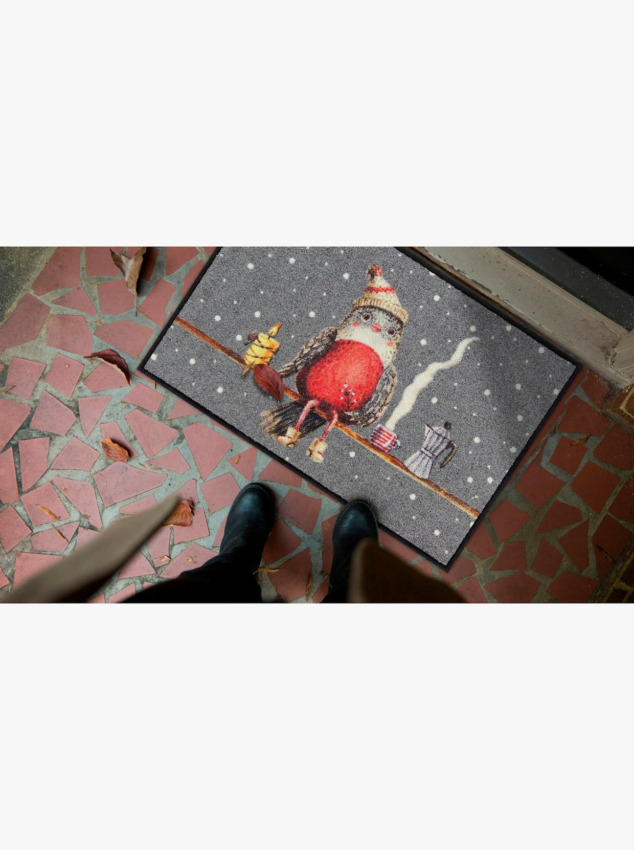 Salonloewe Fußmatte - grau-bunt