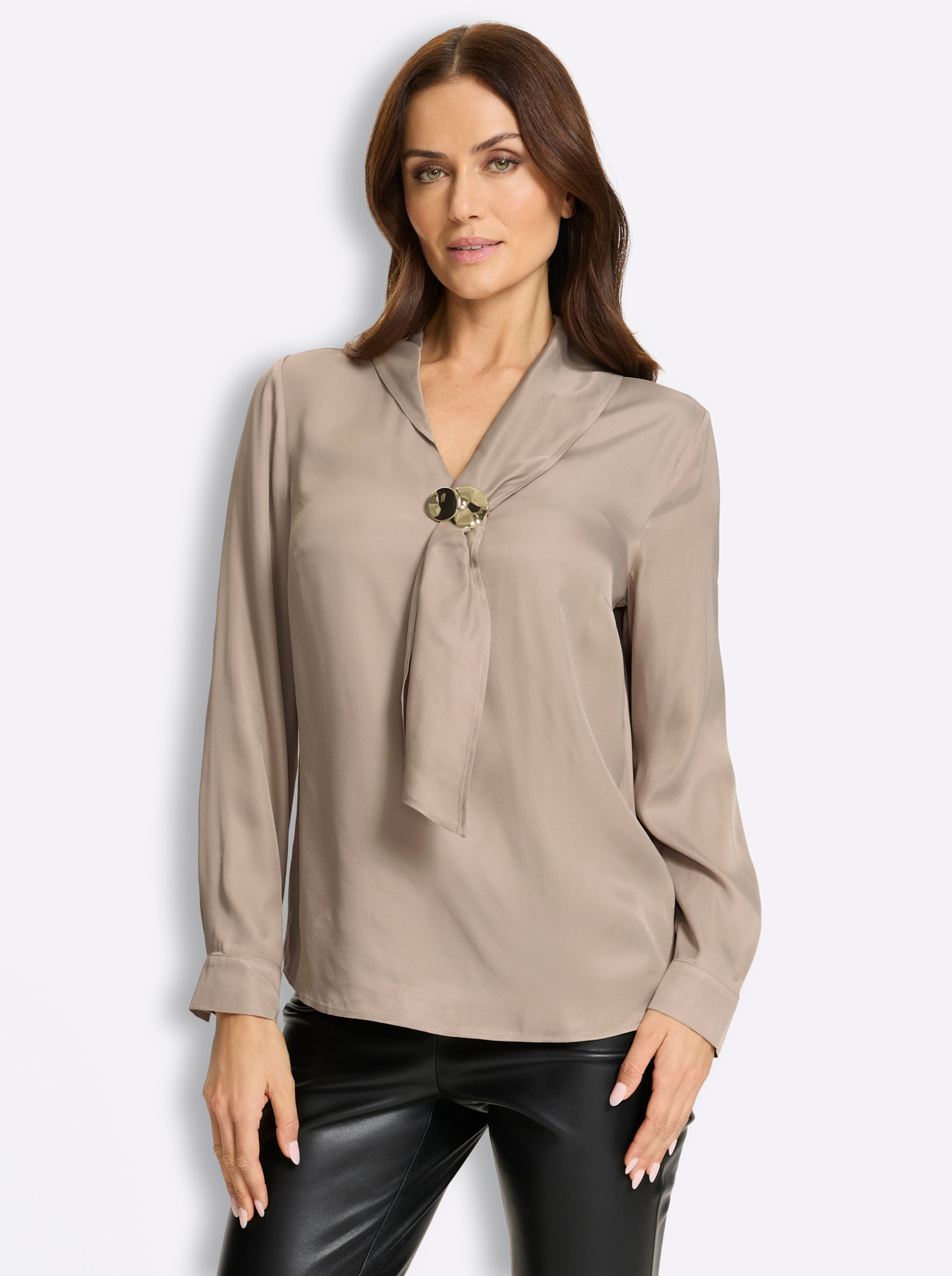 Satinbluse