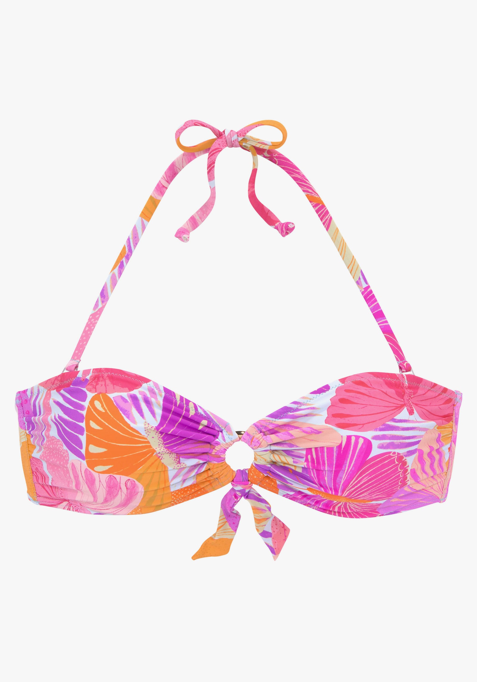 Sunseeker Haut de maillot de bain bandeau - violet-orange
