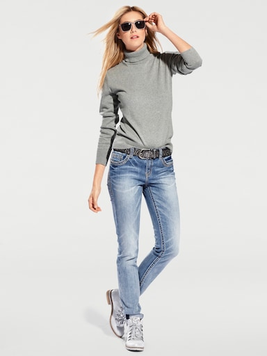 heine Rollkragenpullover - grau-melange