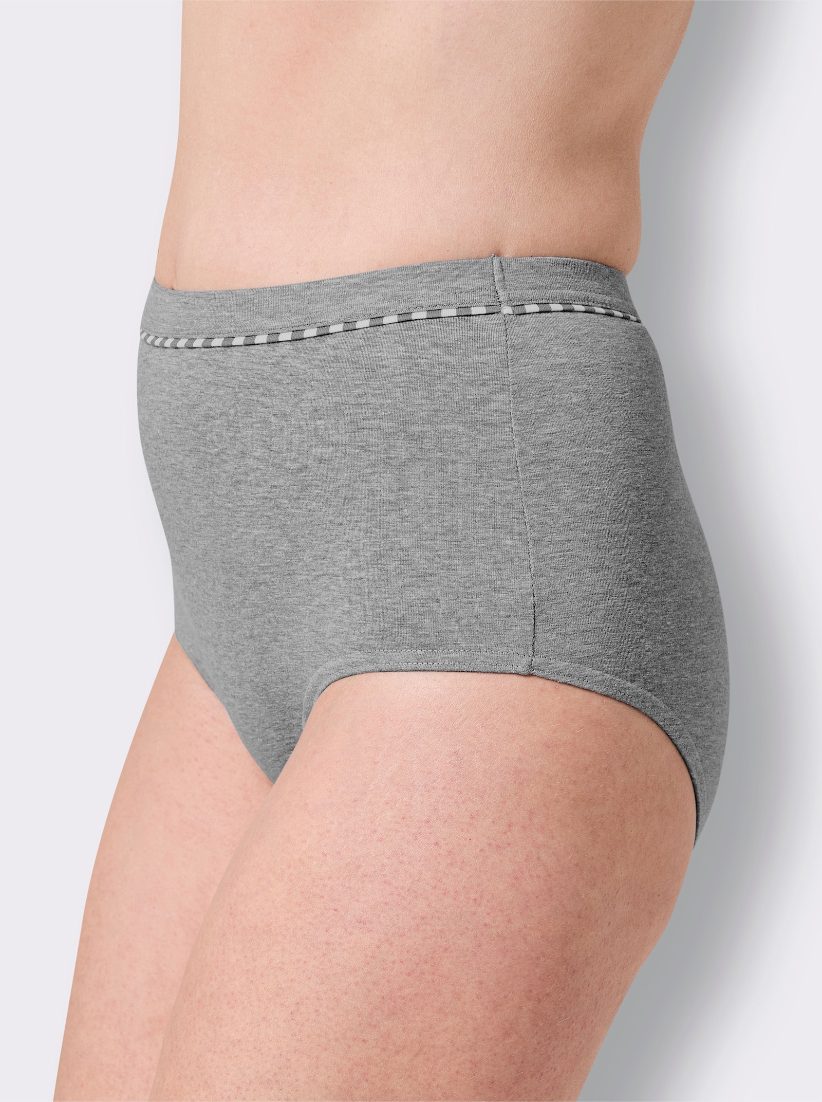 wäschepur Taillenslip - grau-meliert