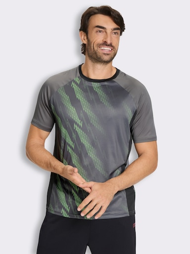 Catamaran Sports Funktionsshirt - grau-reseda-bedruckt