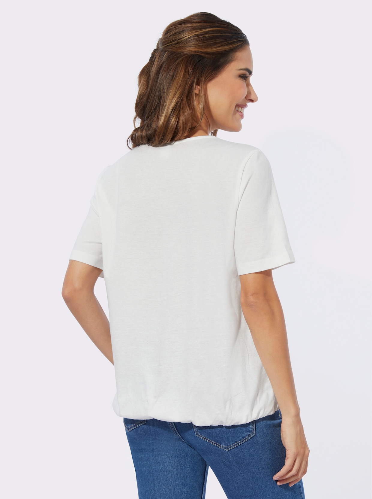 Shirt met korte mouwen - ecru