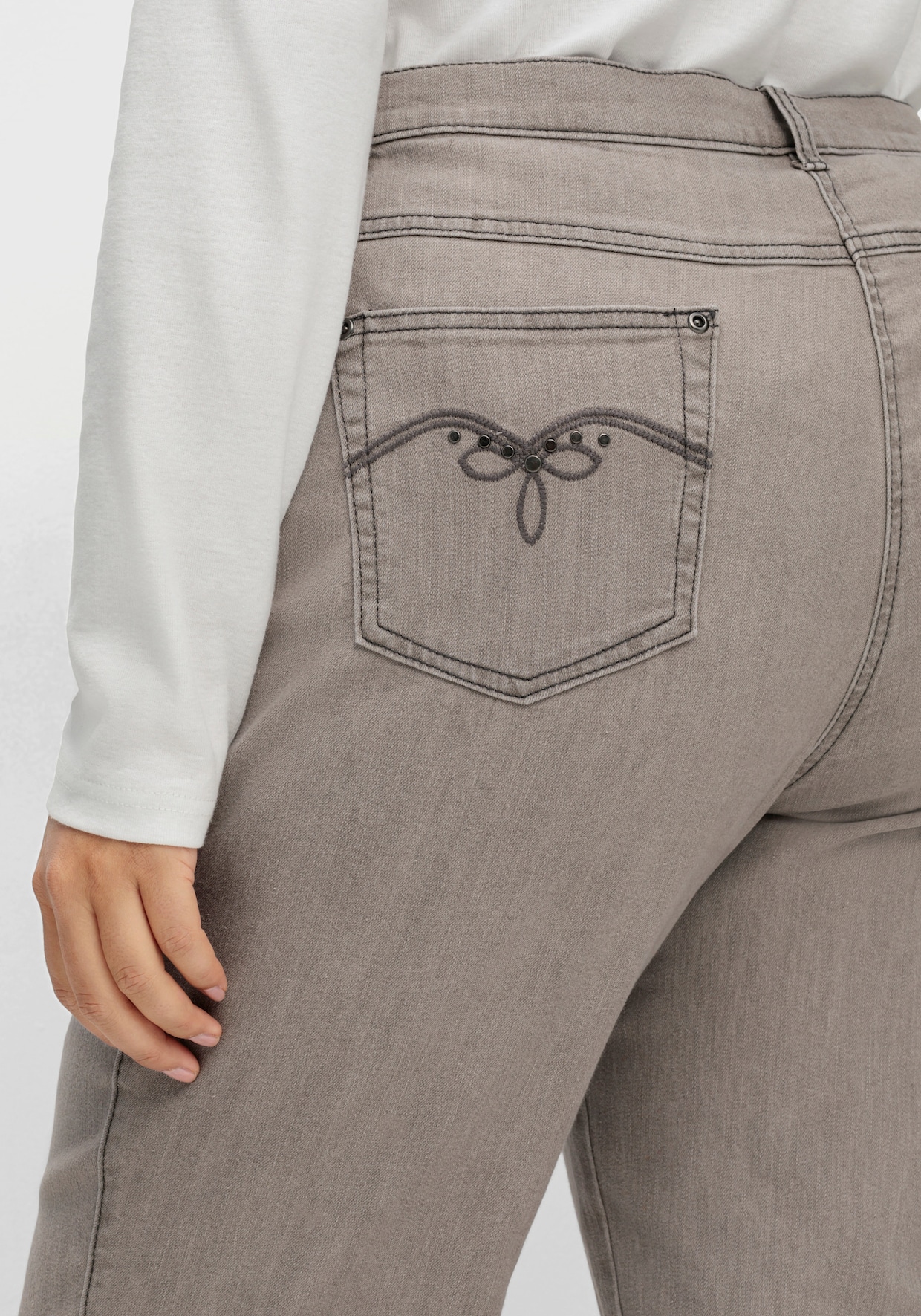 5-Pocket-Jeans mit Stretch-Anteil - grey-denim