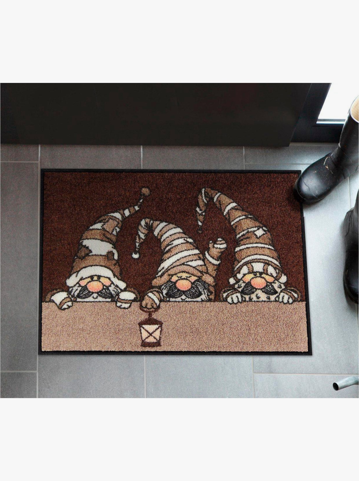 Salonloewe Fußmatte - braun-taupe