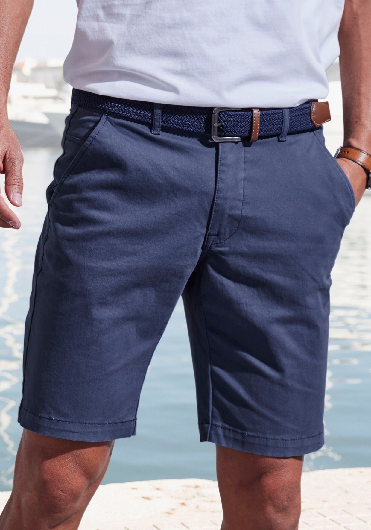 Korte chino - blauw