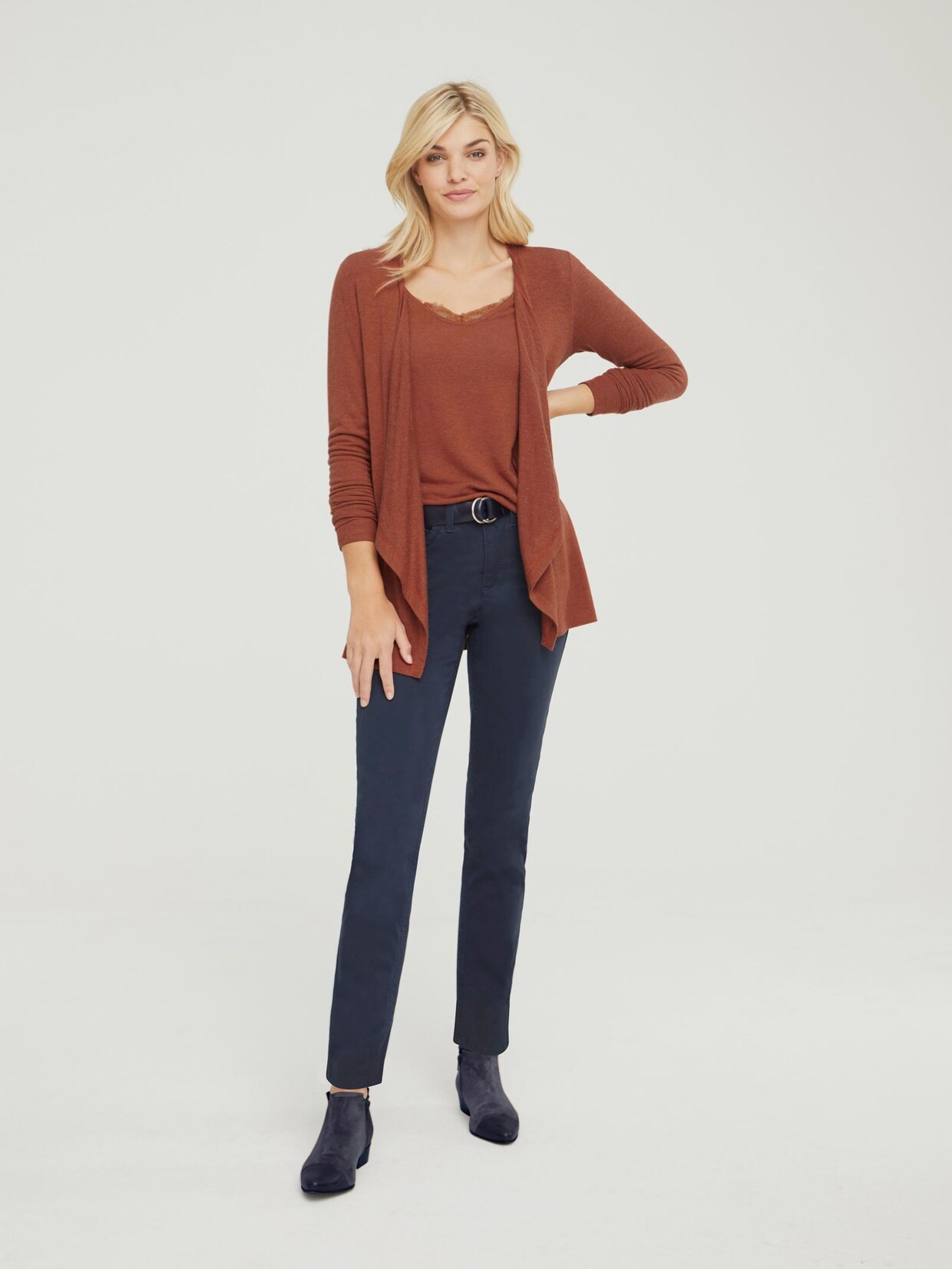 Linea Tesini Shirtjacke - cognac