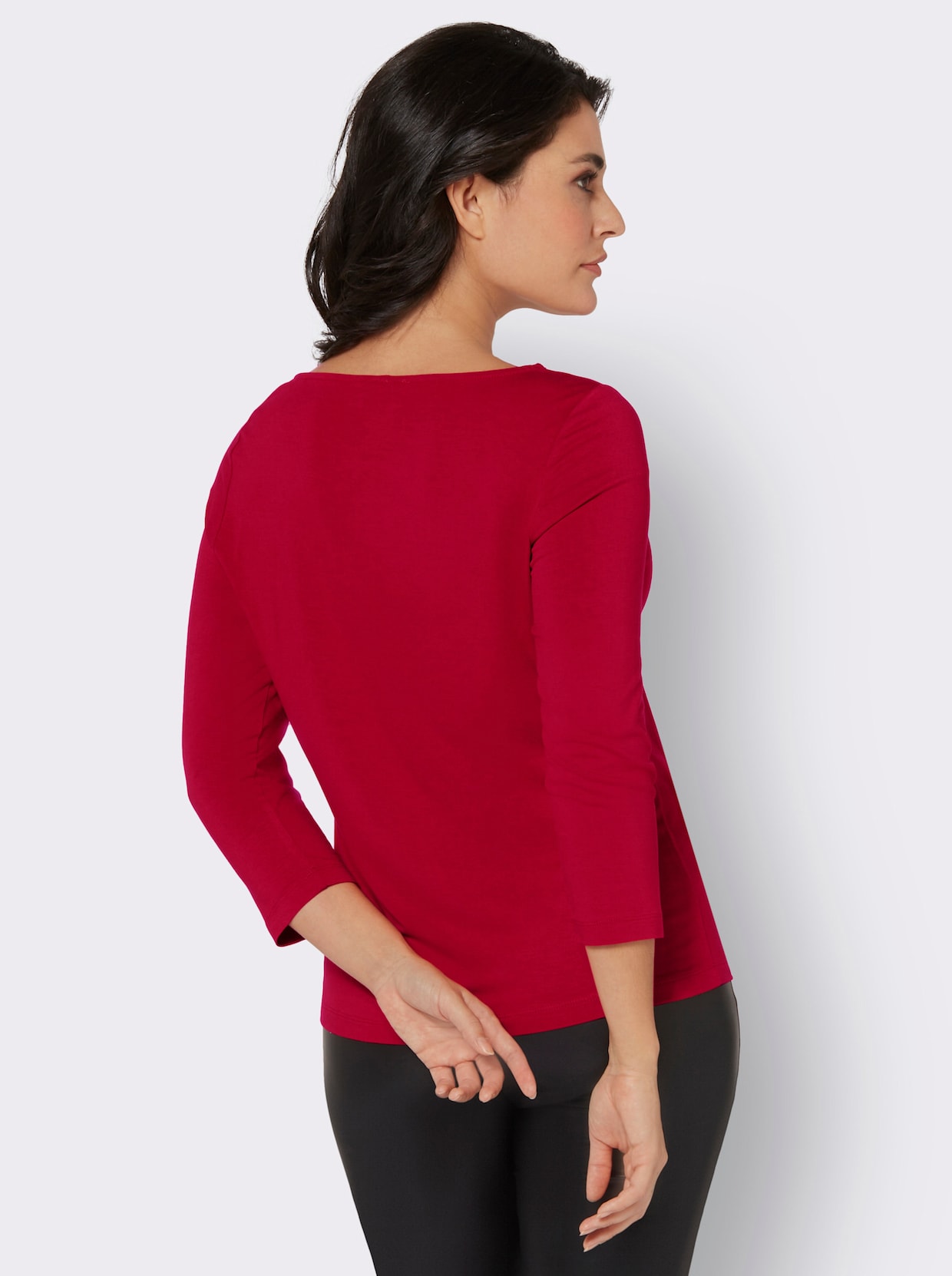 3/4-Arm-Shirt - rot