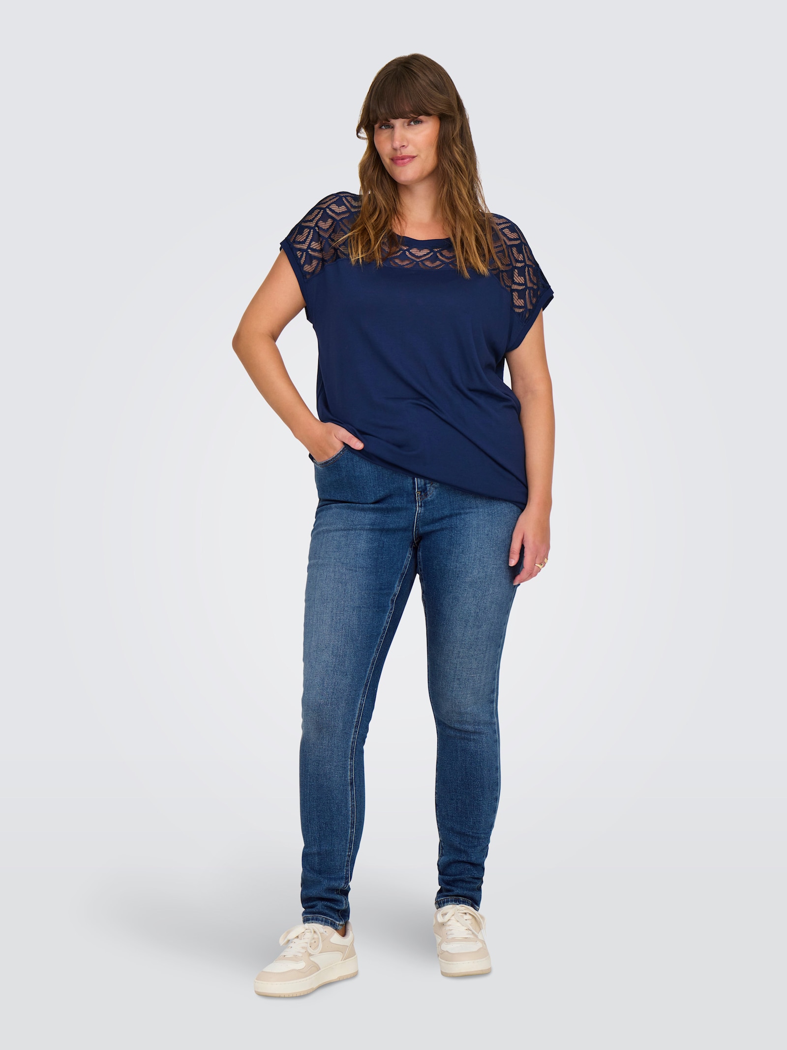 ONLY CARMAKOMA Skinny-fit-Jeans - medium blue denim