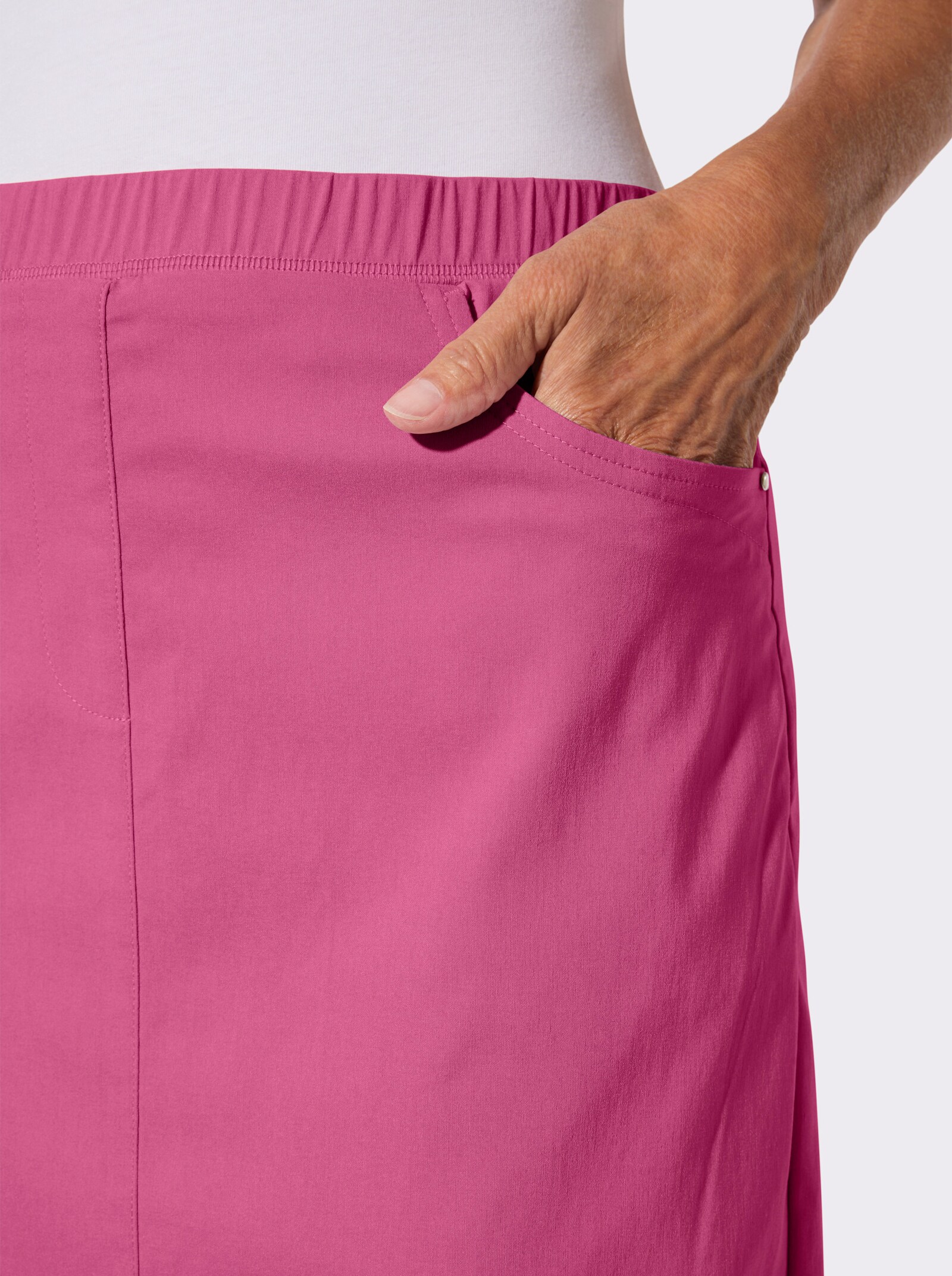 Schlupfrock in Bengalin-Qualität - fuchsia