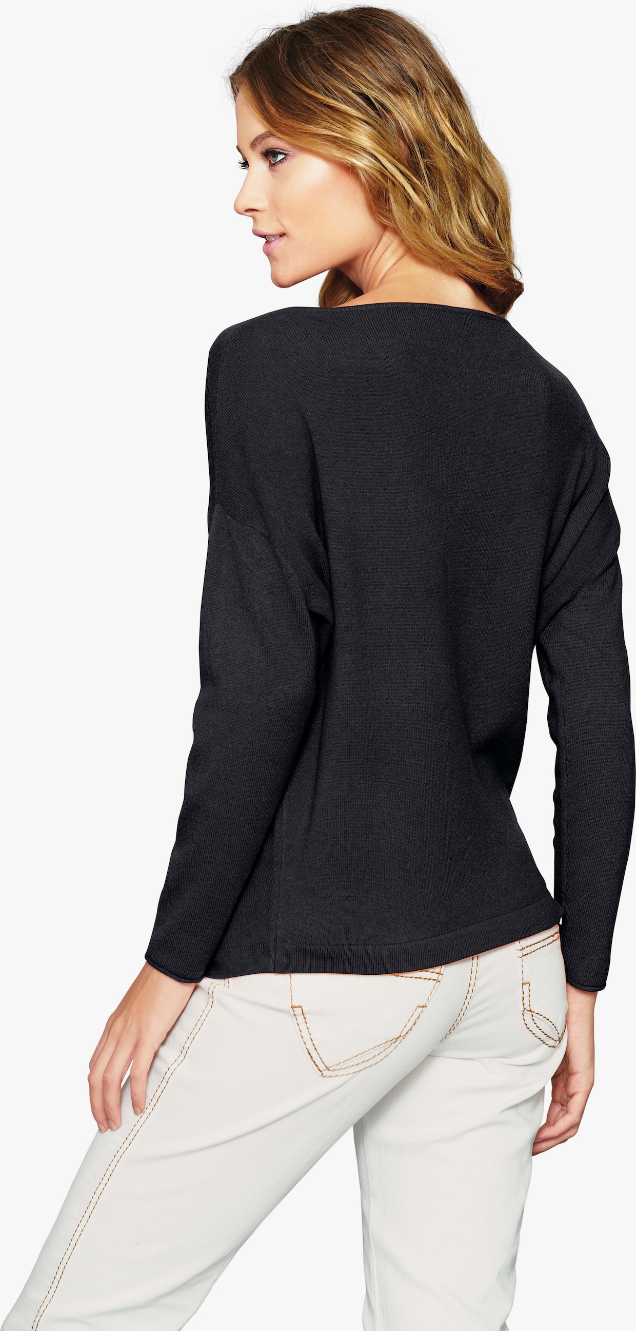 heine Pullover van kasjmier - zwart