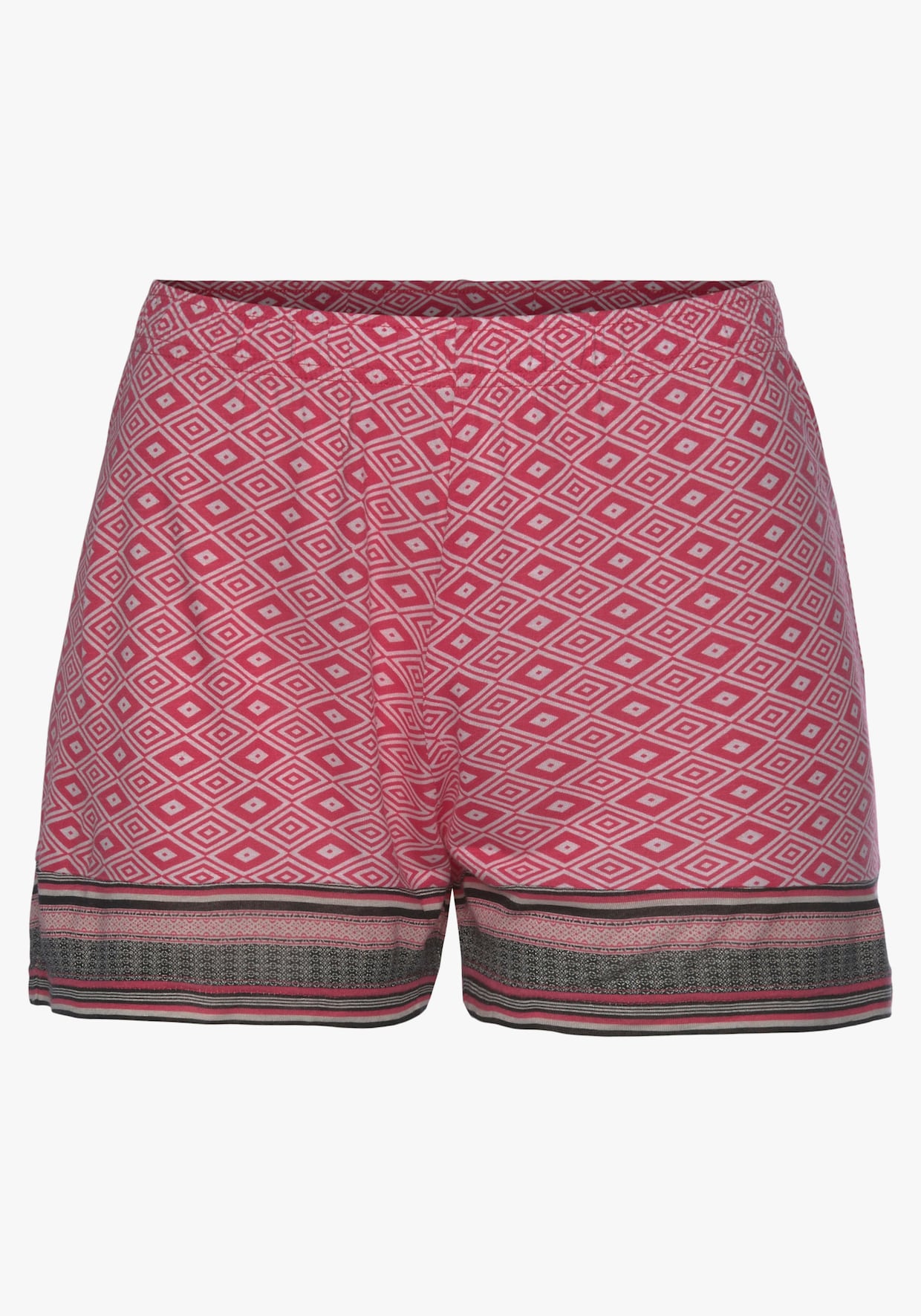 Vivance Dreams Schlafshorts - pink gemustert