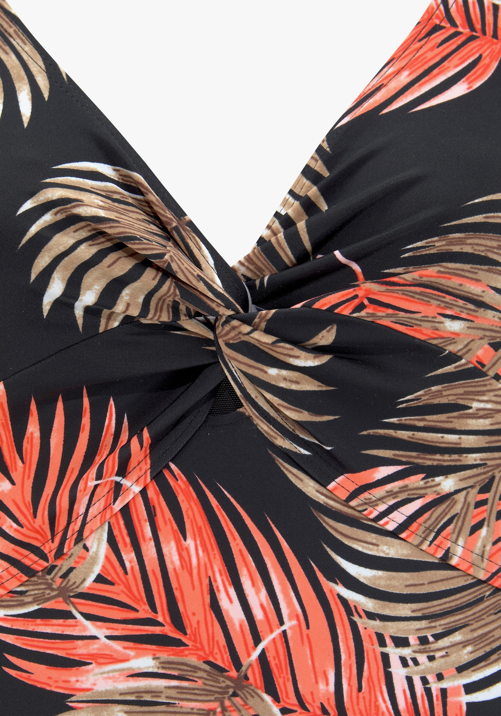 LASCANA Badeanzug - schwarz-bedruckt