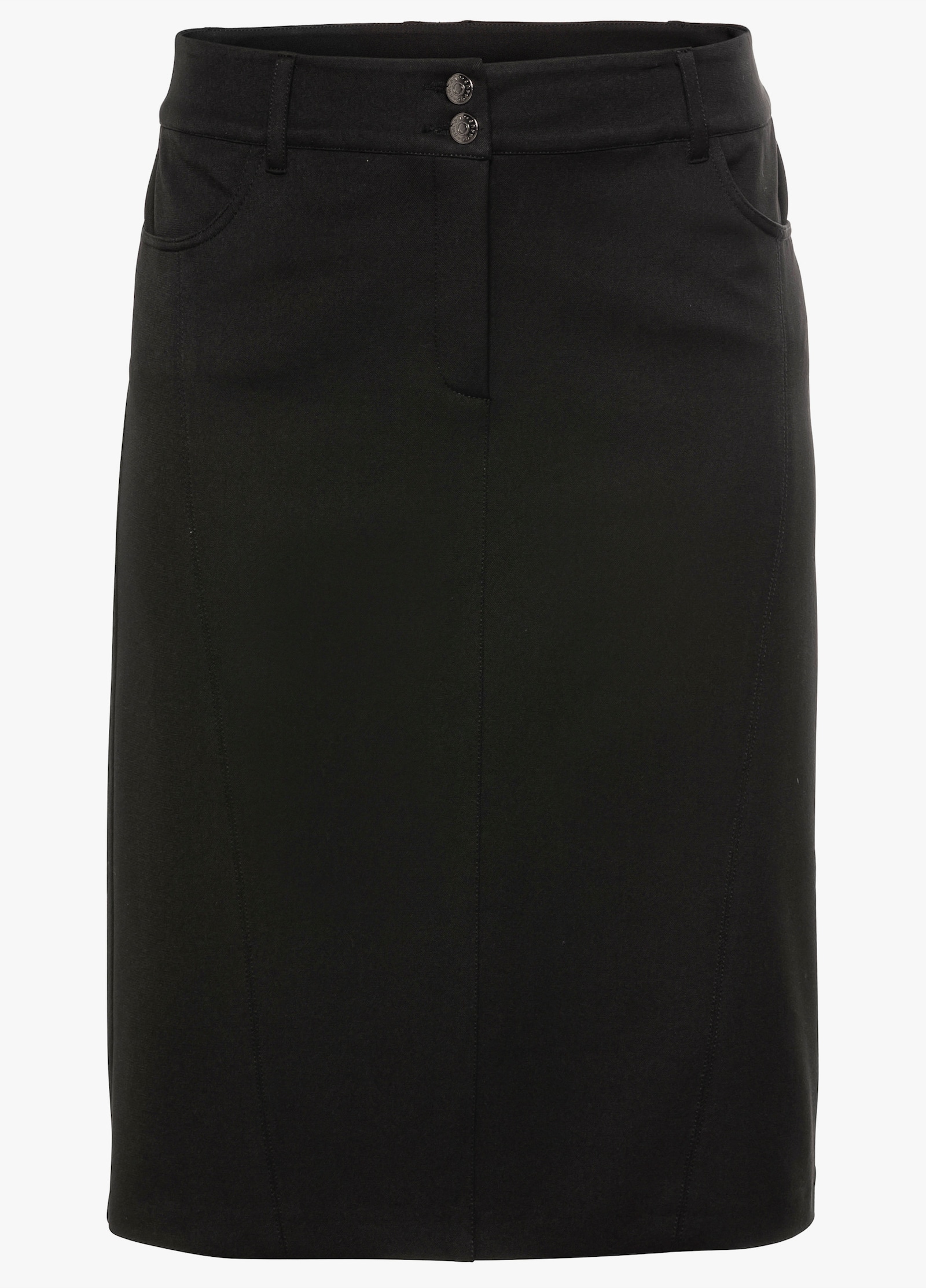 sheego Bleistiftrock mit Bodyforming-Effekt - schwarz