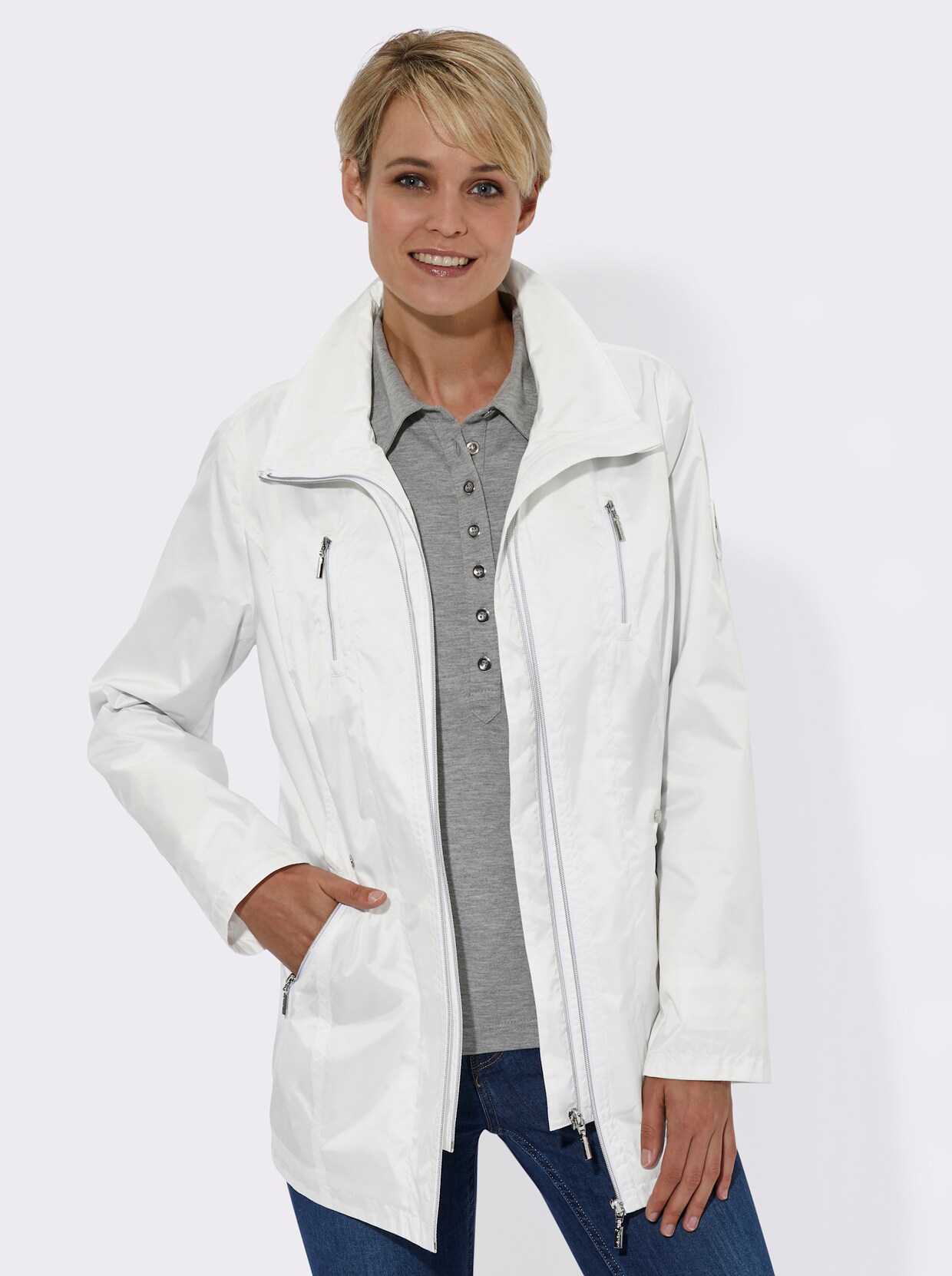 Übergangsjacke - weiß