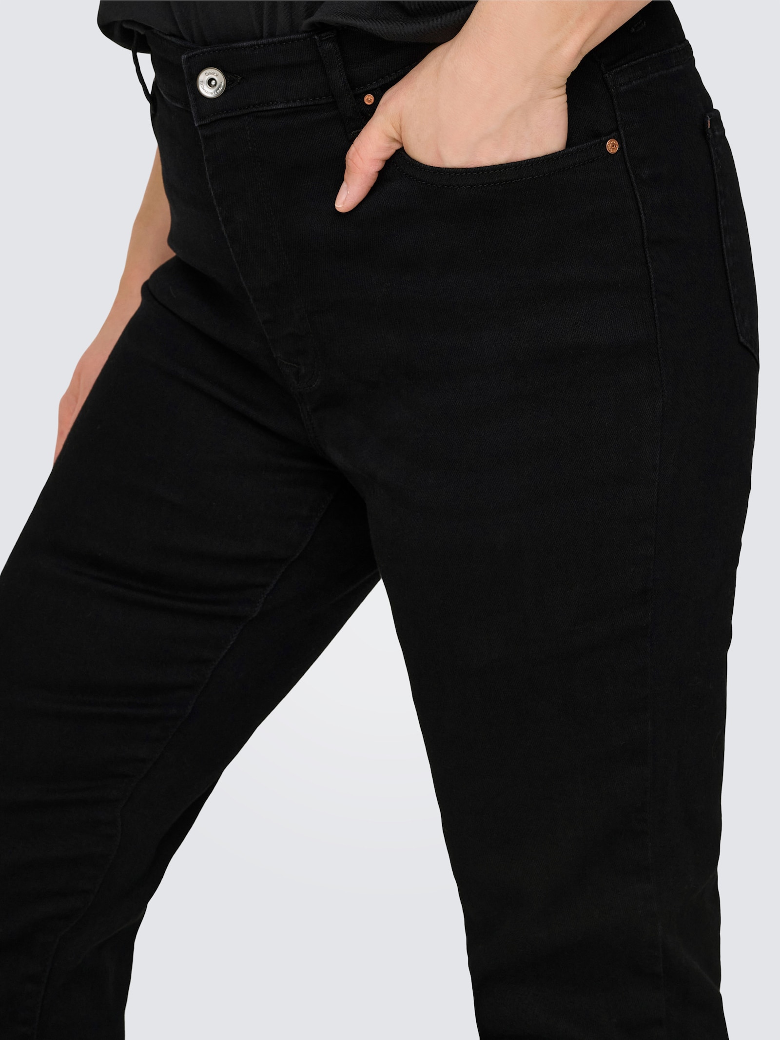 ONLY CARMAKOMA Slim-fit-Jeans - washed black