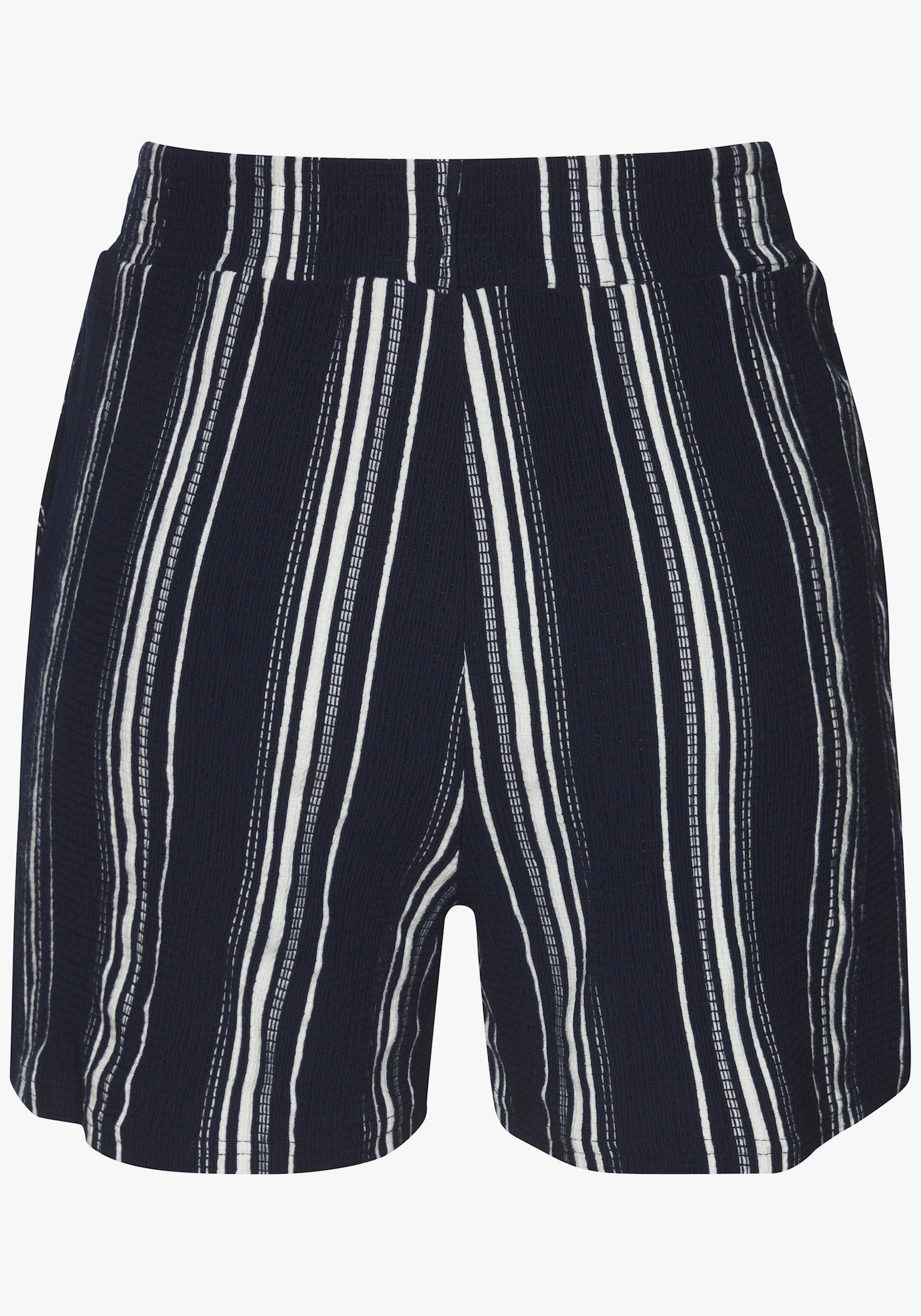 LASCANA Shorts - marine-weiss gestreift