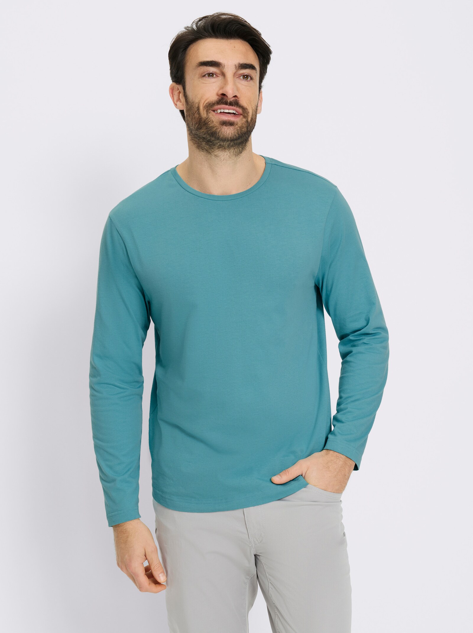 Catamaran Langarmshirt im Doppelpack - ozean + marine