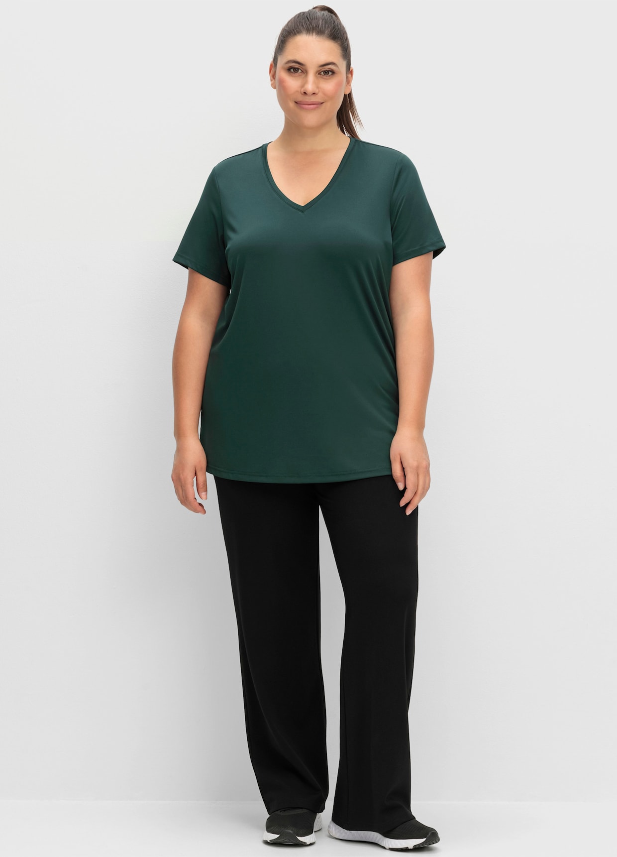 sheego Functioneel shirt - diepgroen