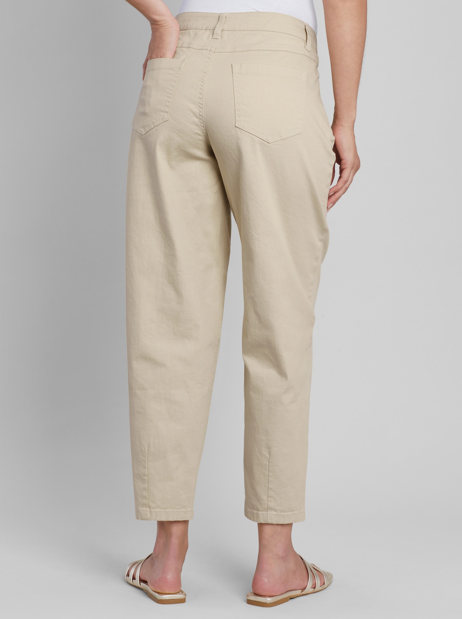 heine 5-Pocket-Hose im Barrel-Schnitt - sand