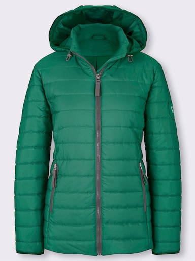 Veste matelassée aux accents contrastés - vert