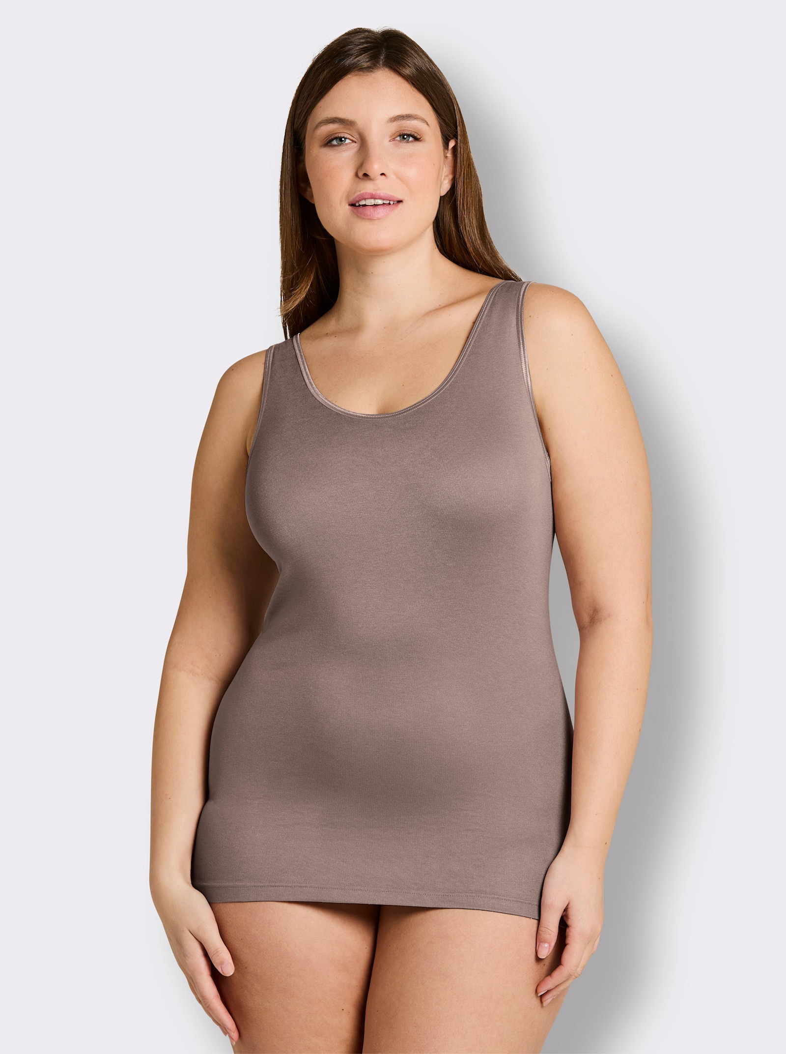 wäschepur Achselhemd in Modal-Qualität - taupe