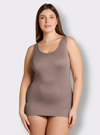 wäschepur Achselhemd in Modal-Qualität - taupe