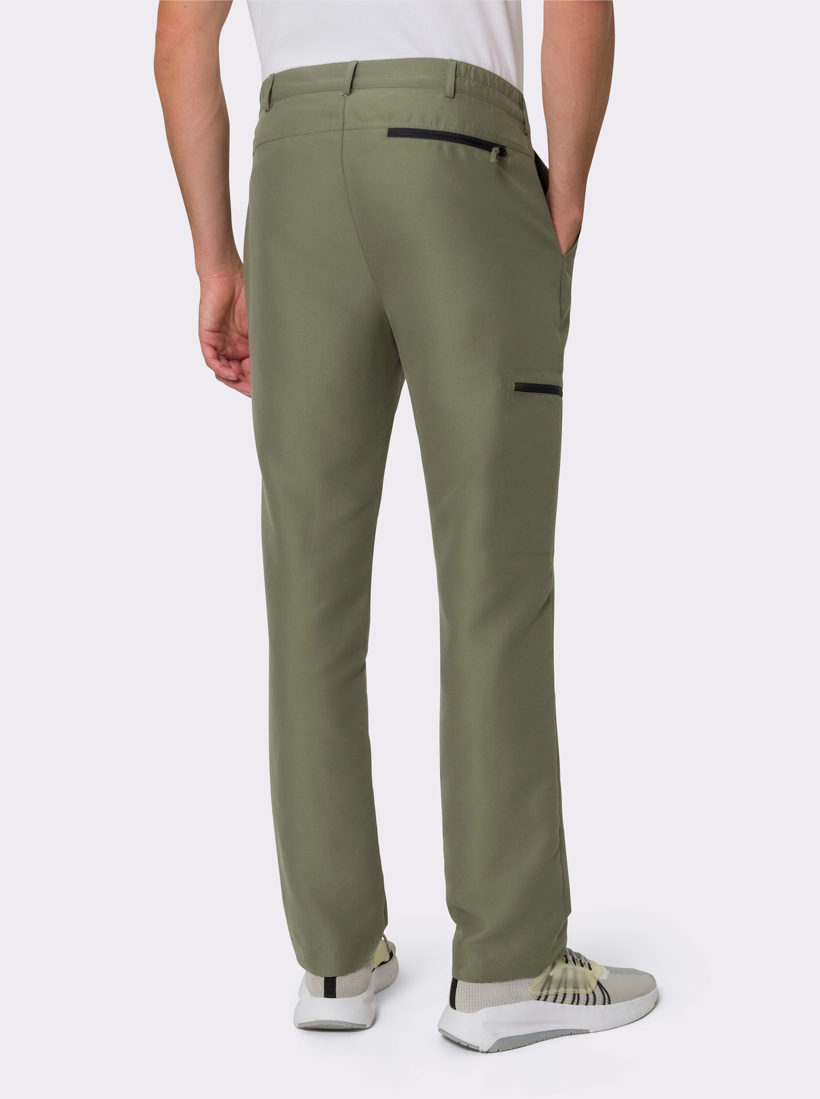 Outdoorhose mit Cargotasche - khaki