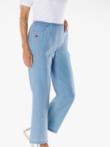 Schlupfjeans - blue-bleached
