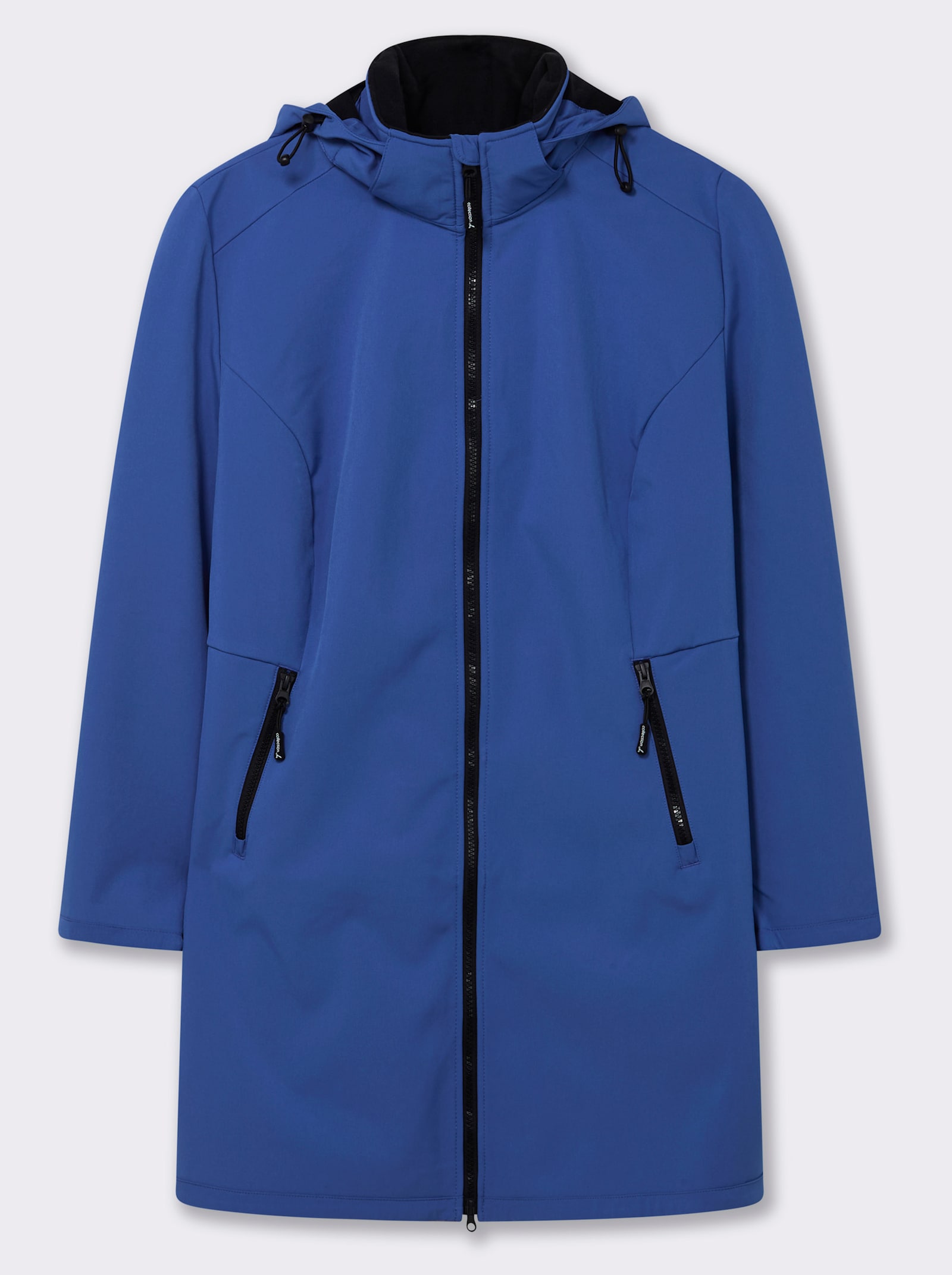 Softshelljacke mit Gummizug im Rücken - royalblau