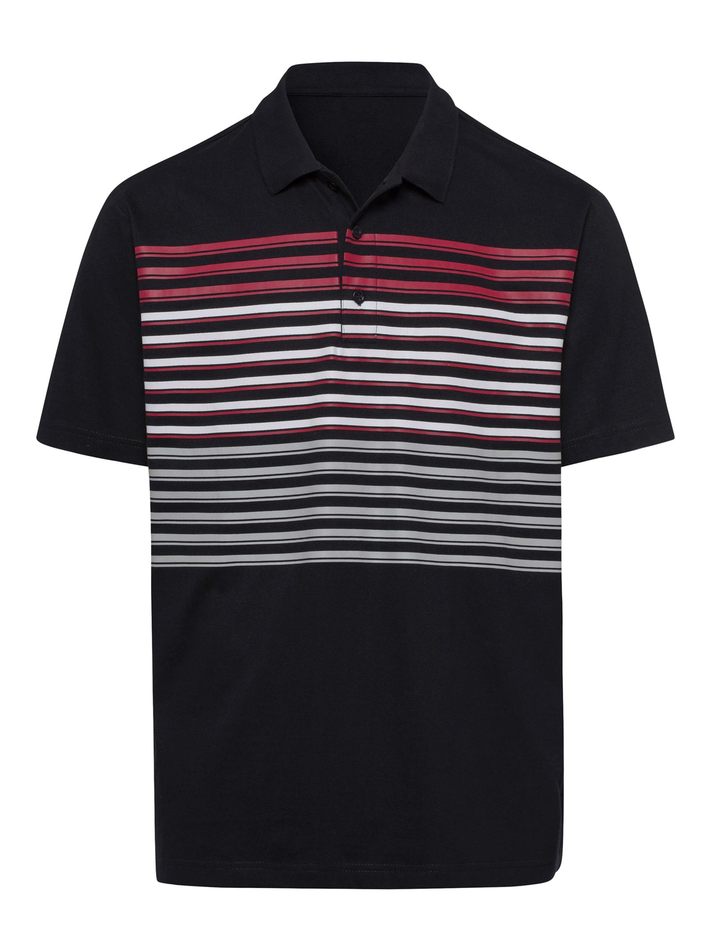Poloshirt - schwarz-rot
