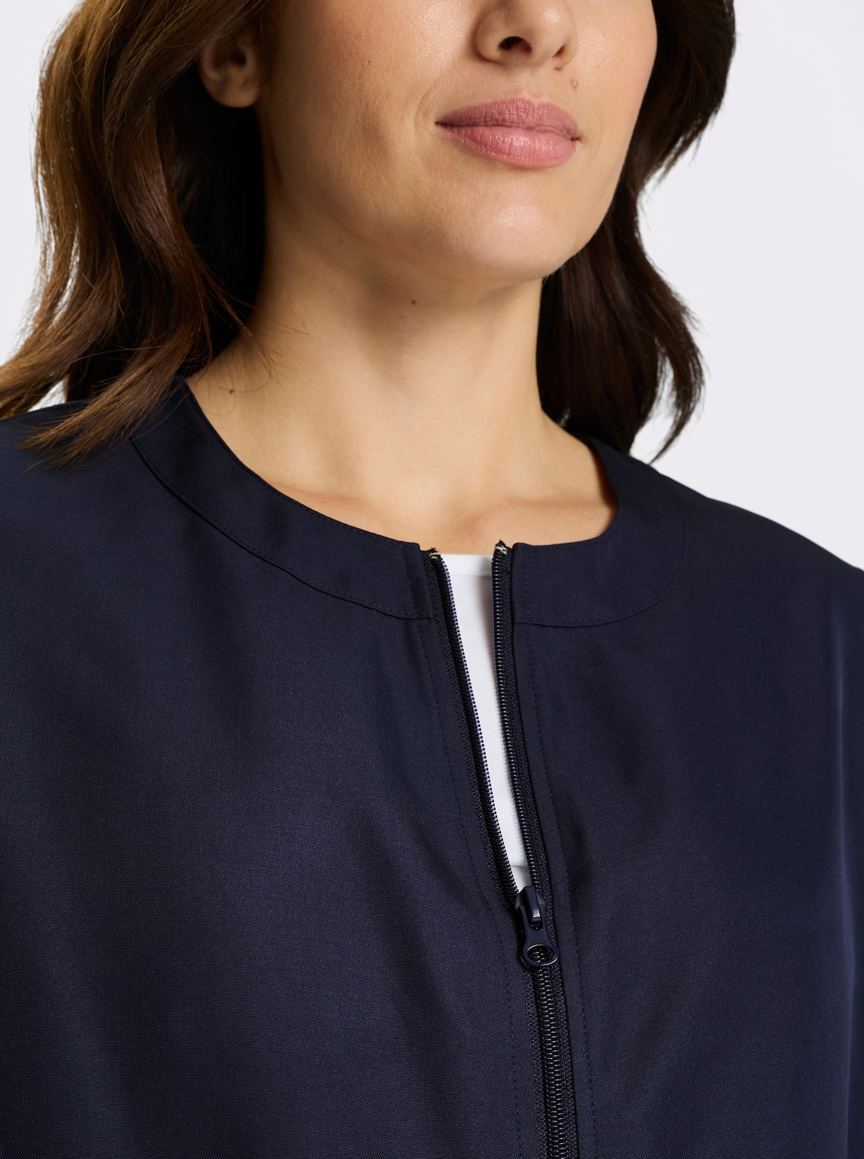 Blousonjacke mit Reißverschluss - marine
