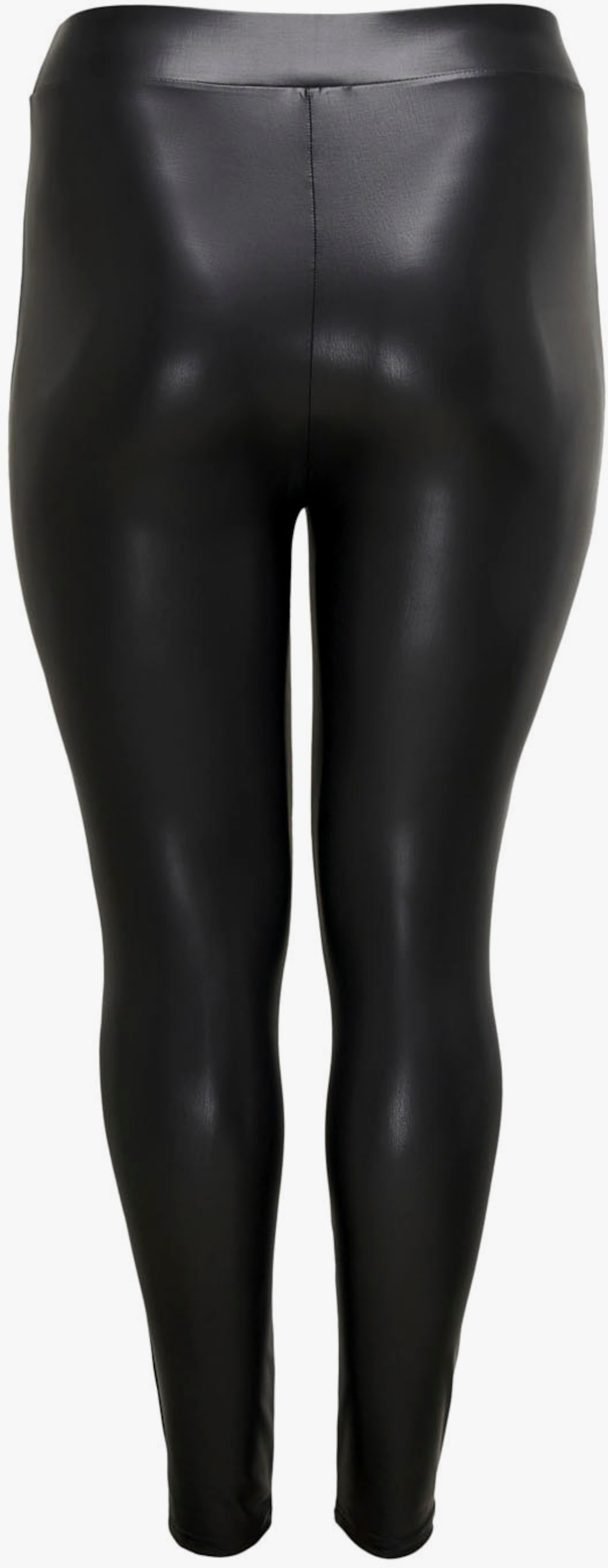 Lederimitathose - schwarz