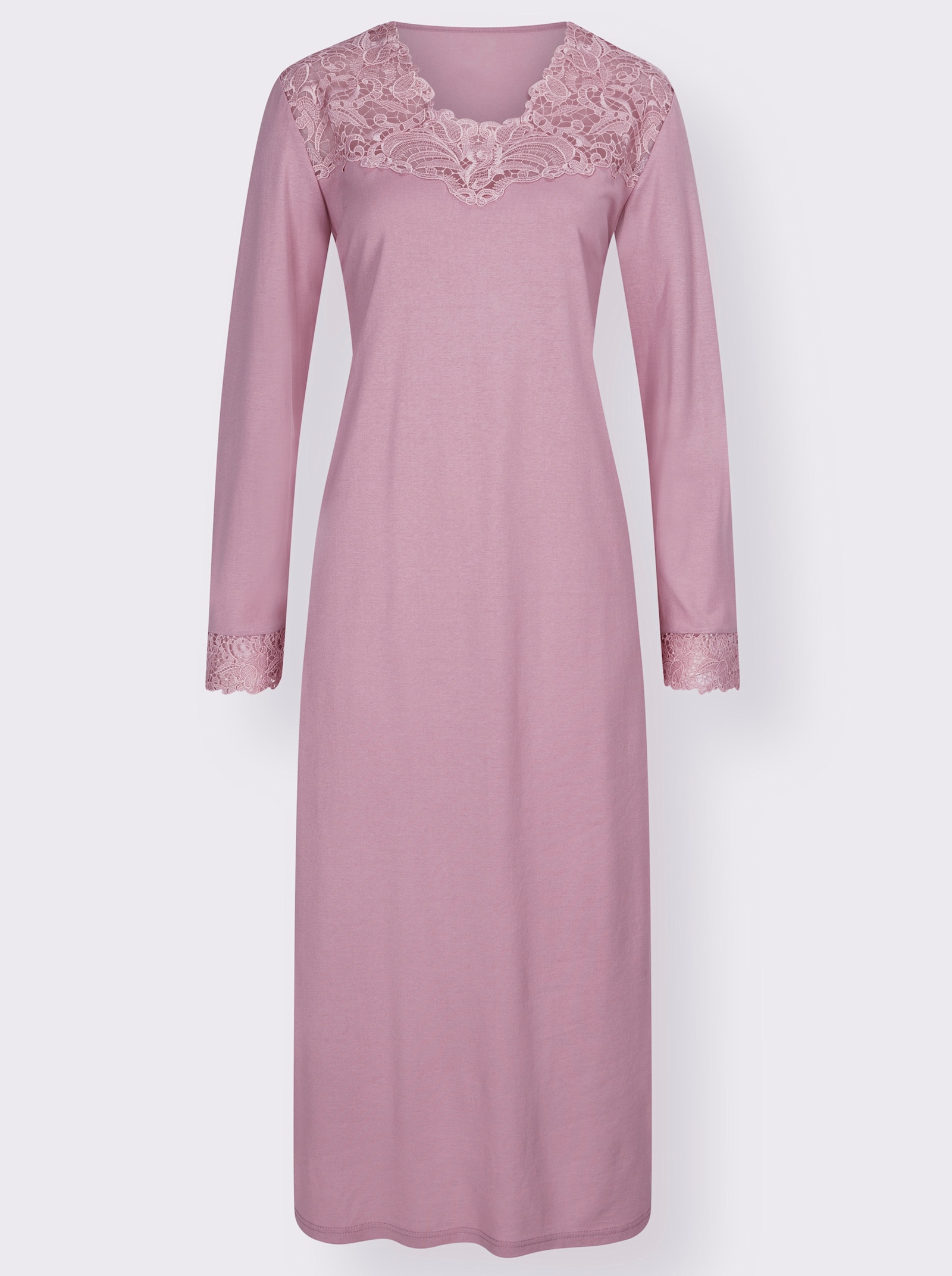 wäschepur Nachthemd mit Glanz-Effekt - rosé